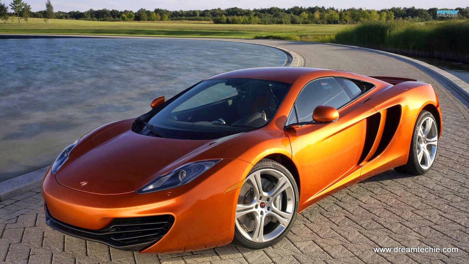 McLaren arancione supercar, supercar britannica, 1600x900 HD, PC
