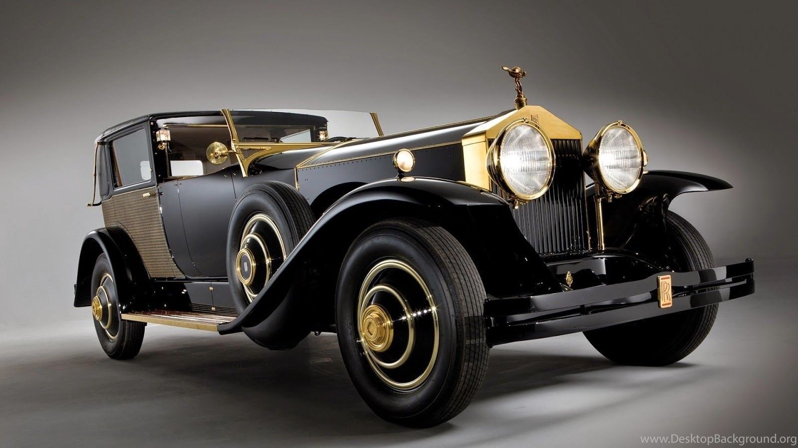 Rolls Royce nera vintage, 1600x900 HD Ready, Laptop