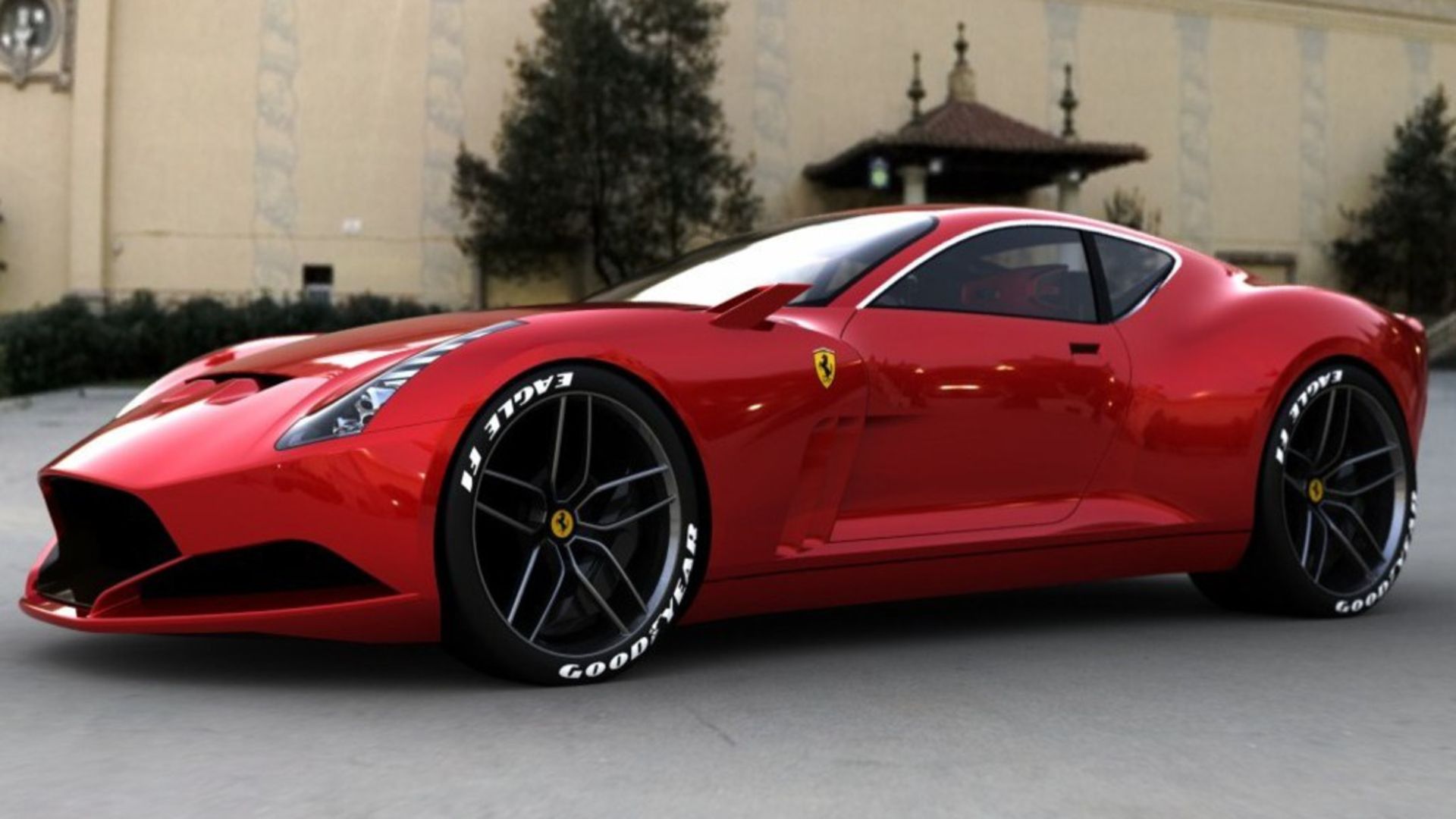 Ferrari rossa concept car, supercar italiana, 1920x1080 Full HD 1080p, Desktop