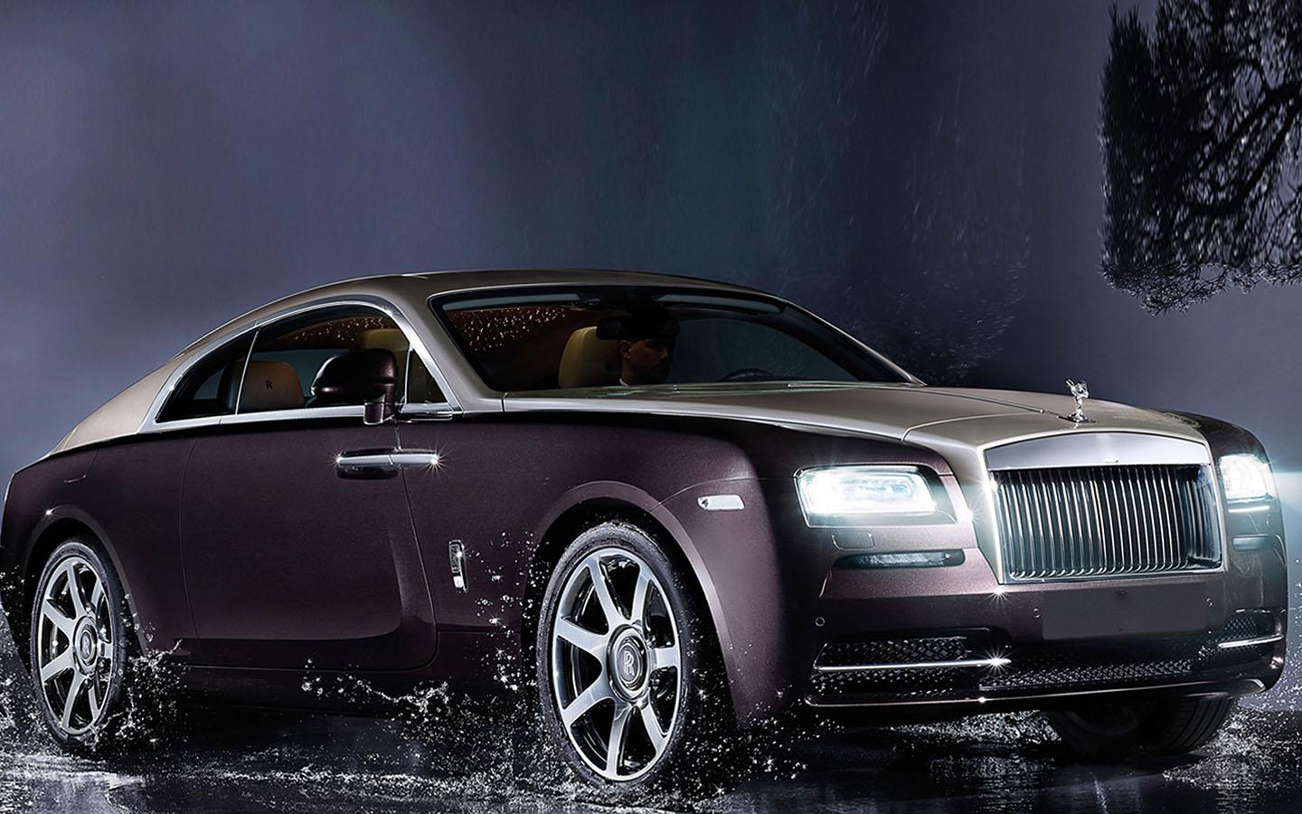 Rolls-Royce Wraith sotto pioggia, 1440x900 720p, Laptop