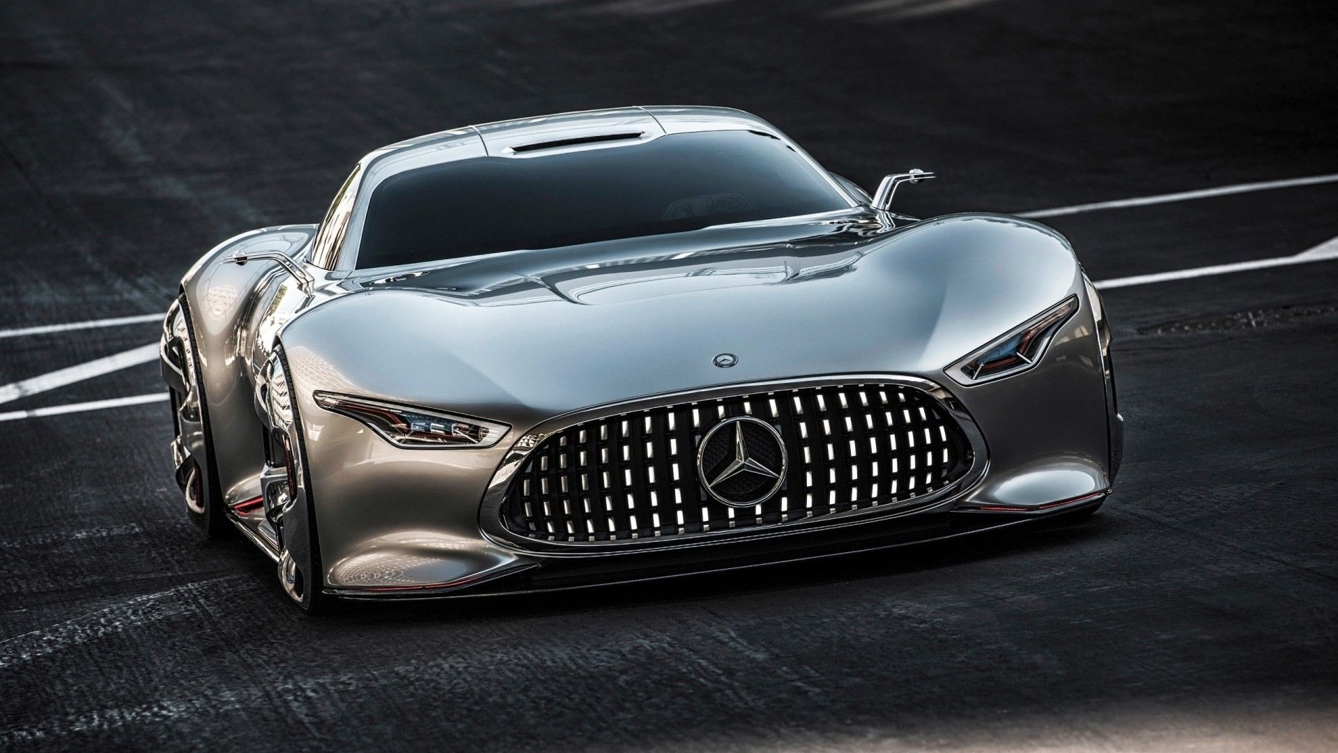 Mercedes-Benz Vision Gran Turismo argento, 1920x1080 1080p, Laptop