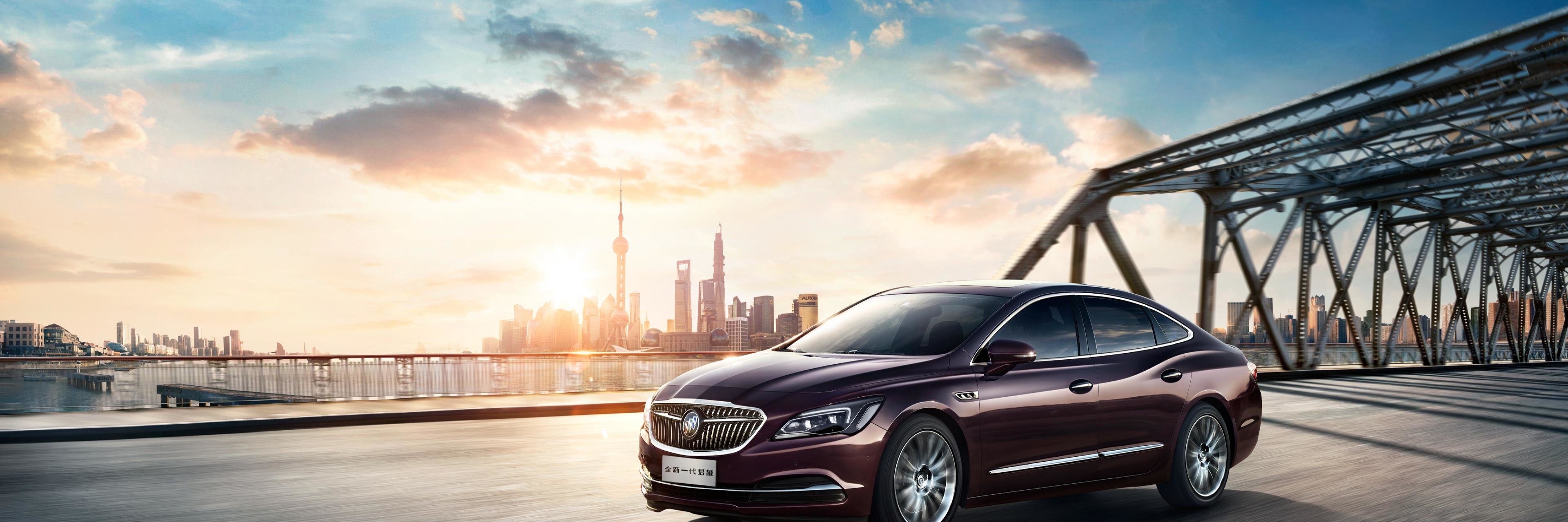 Berlina rossa scuro città, 3840x1280 Ultrawide, Dual Monitor
