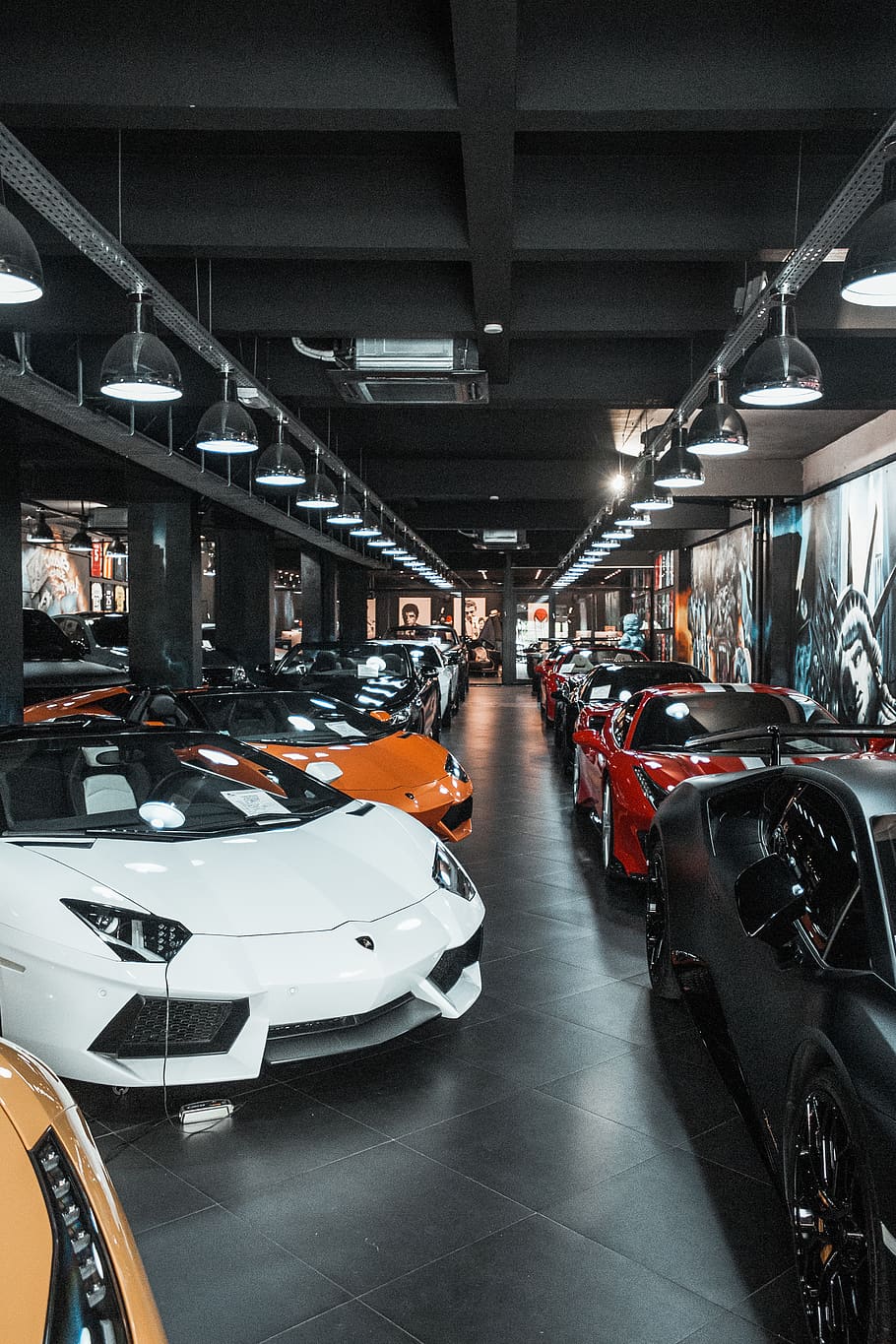 Showroom auto sportive Lamborghini, 910x1365 Full HD Verticale, iPhone