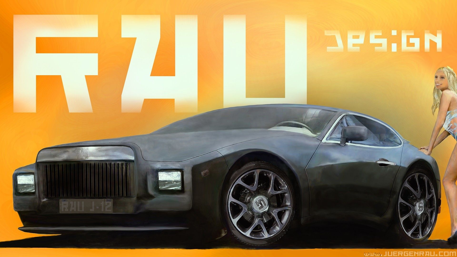 Auto concept di lusso grigia, 1920x1080 Full HD, Desktop
