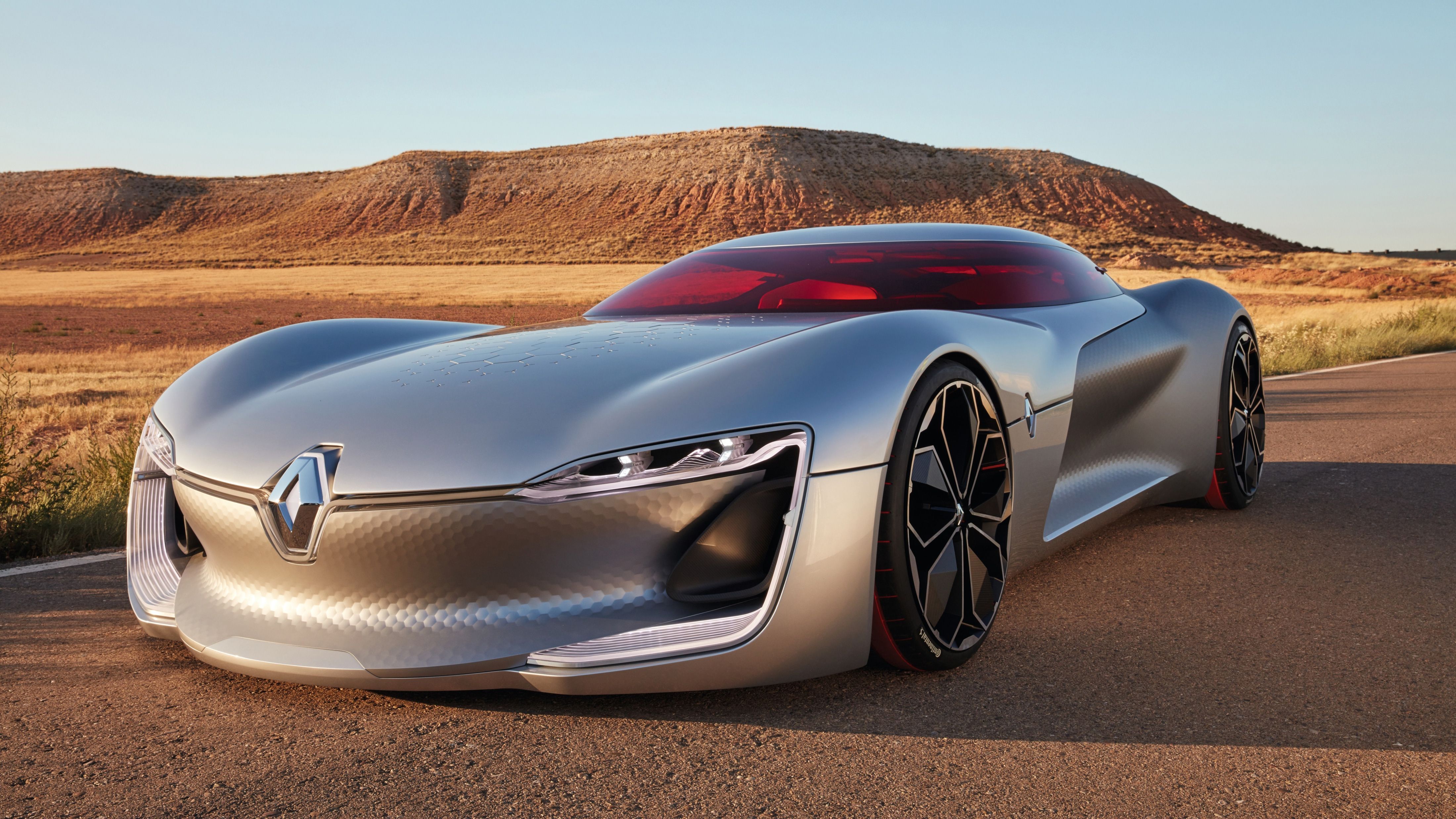 Renault concept auto argento, 4400x2475 4K, Desktop 4K