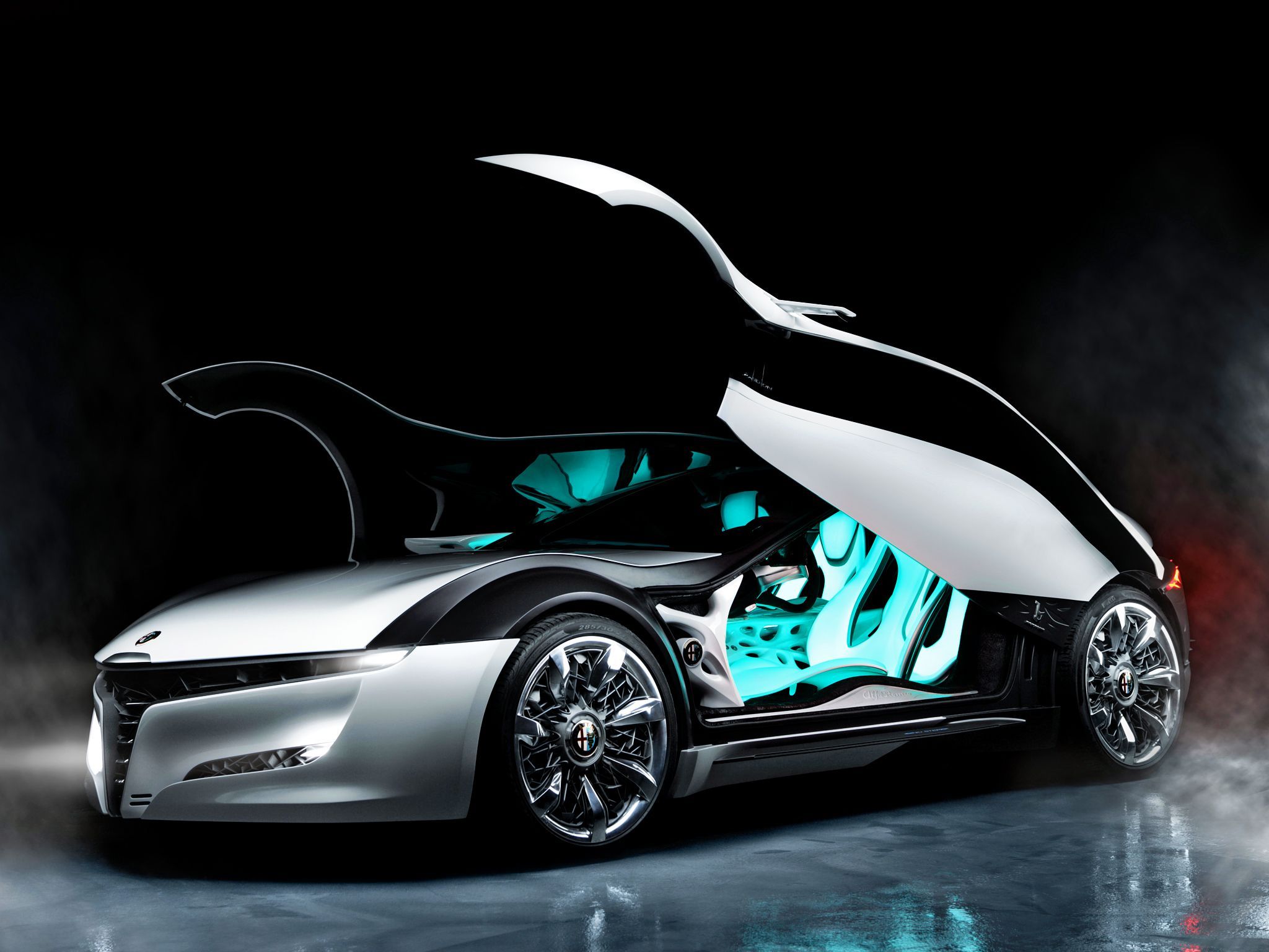 Auto futuristica portiere alate, 2048x1536 Hi-Res, Desktop