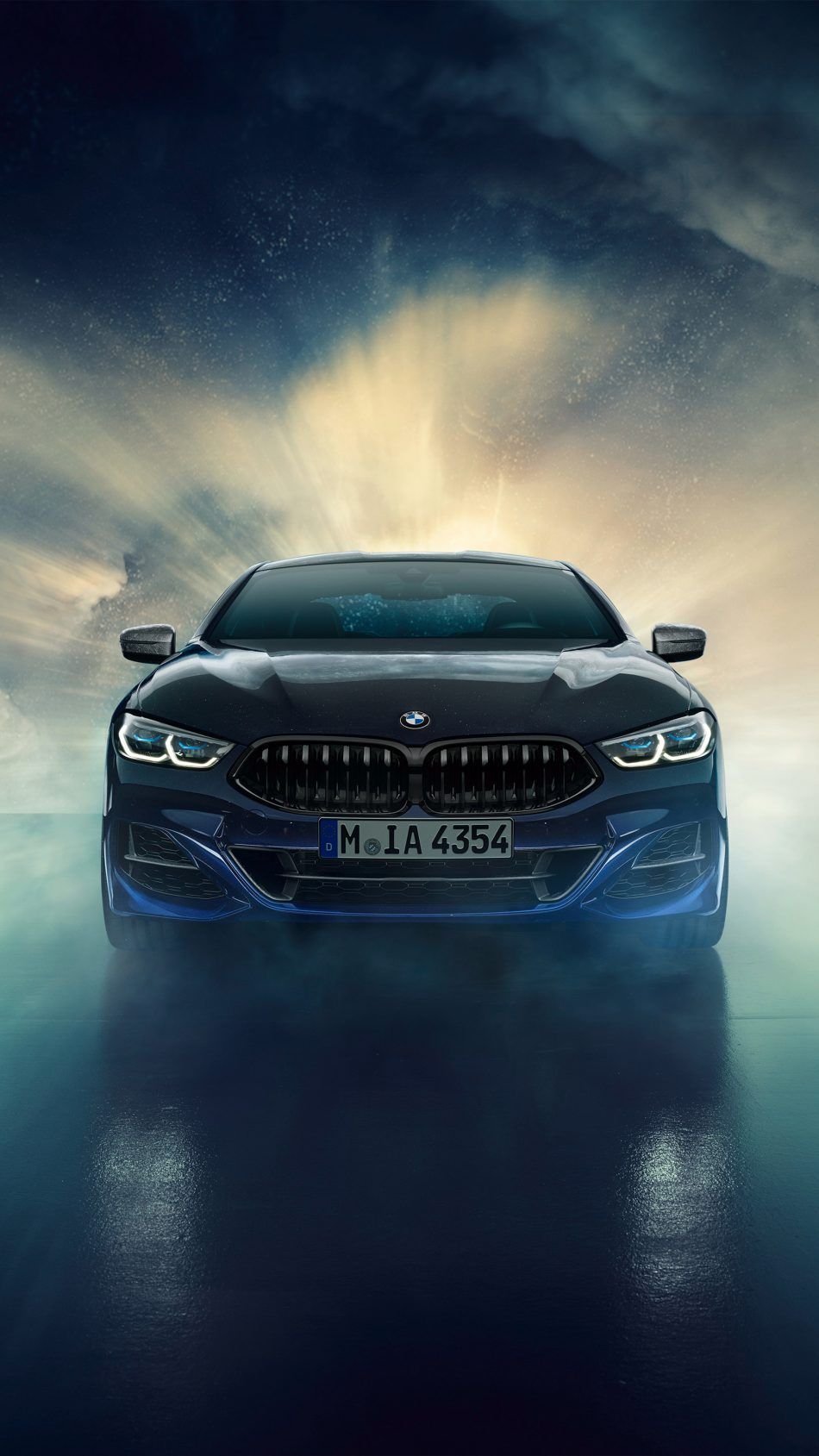 BMW nera vista frontale, 950x1689 Verticale, iPhone Air