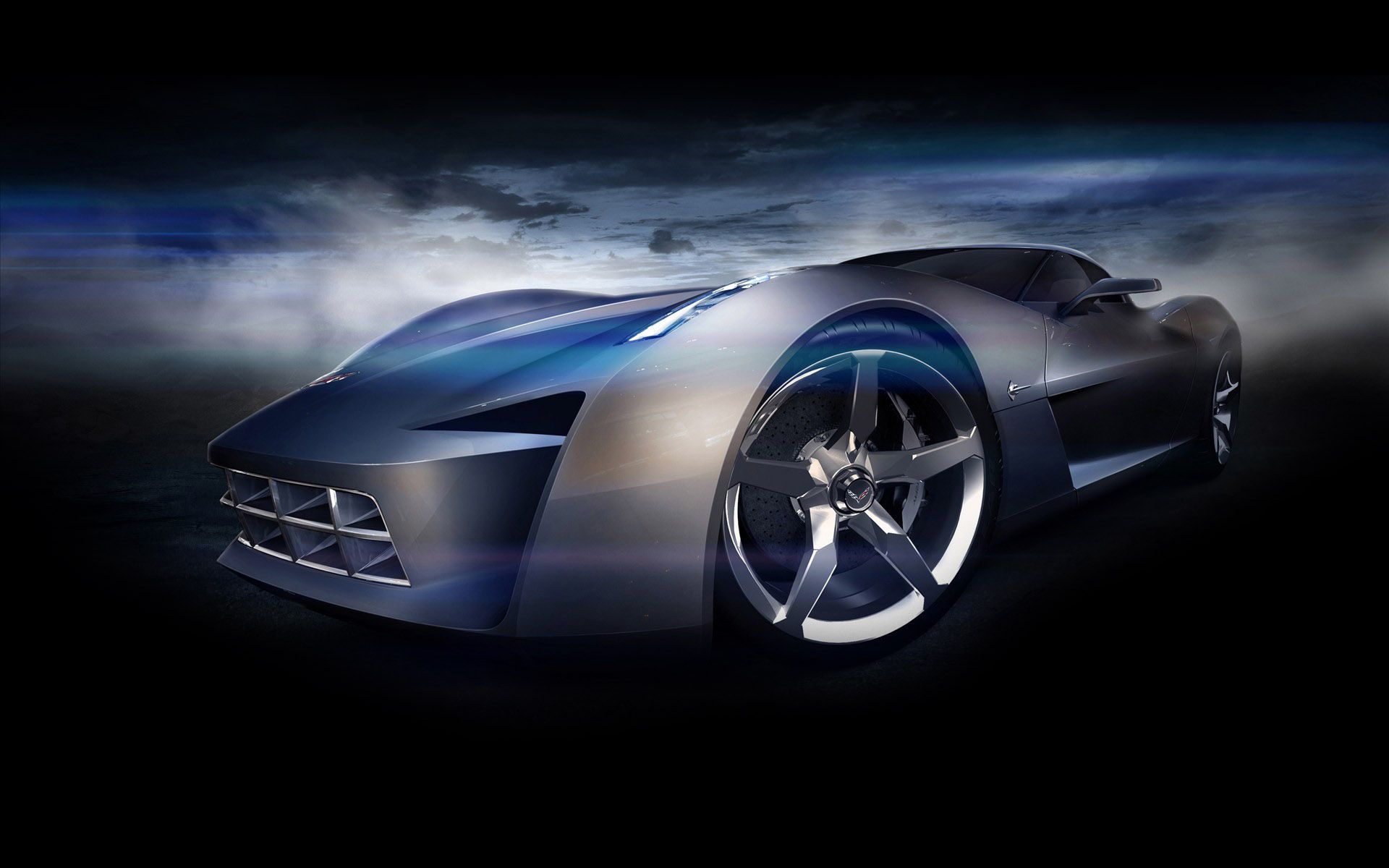 Auto sportiva futuristica nera, 1920x1200 Full HD+, PC