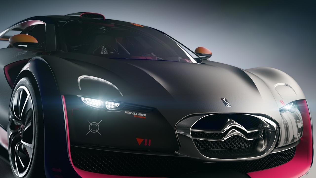 Auto concept Citroën nera, 1280x720 HD, Desktop