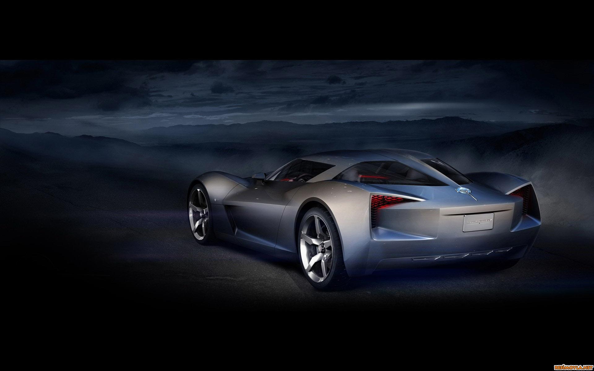 Auto sportiva futuristica argento, 1920x1200 WUXGA, Desktop