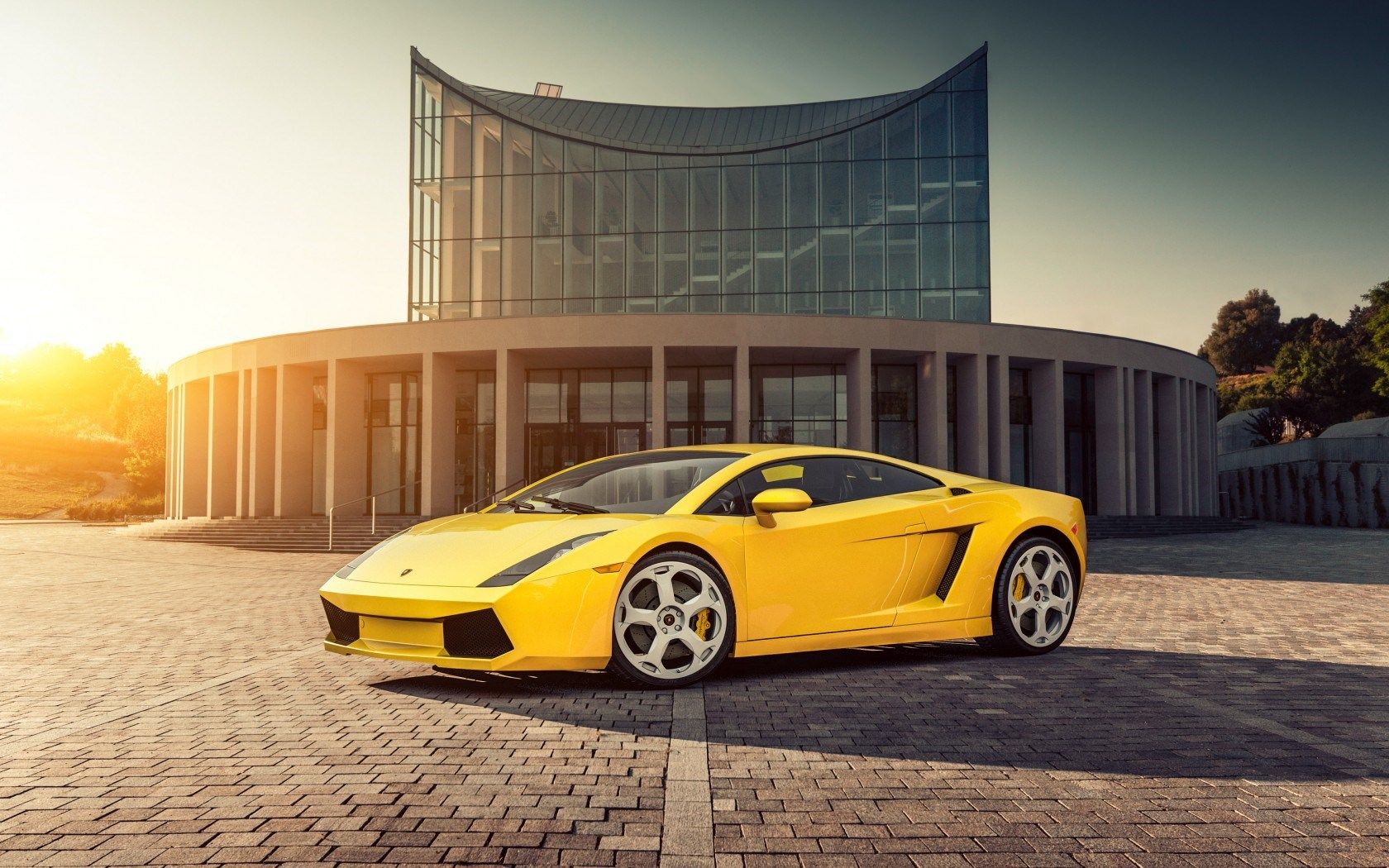Lamborghini Gallardo gialla, Sant'Agata Bolognese, 1680x1050 HD, Desktop