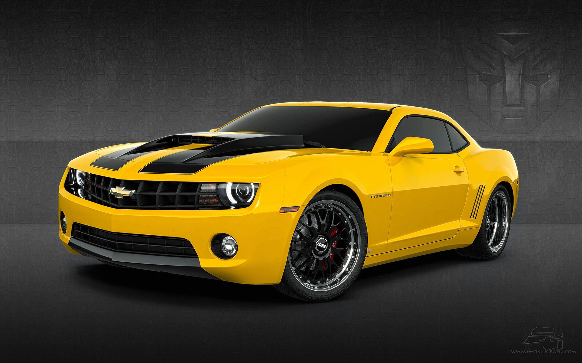 Chevrolet Camaro gialla Bumblebee, muscle car, 1920x1200 Full HD+ WUXGA, Desktop