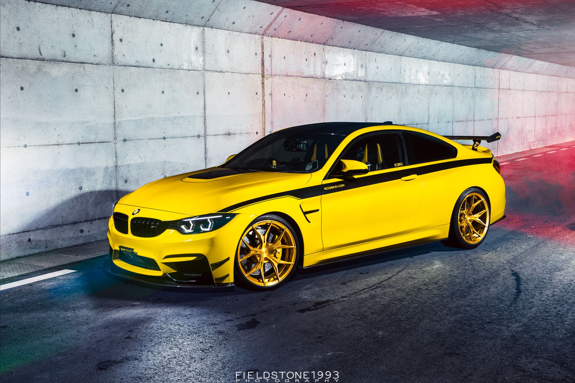 BMW M4 gialla tunata, 2000x1333 Hi-Res, Laptop