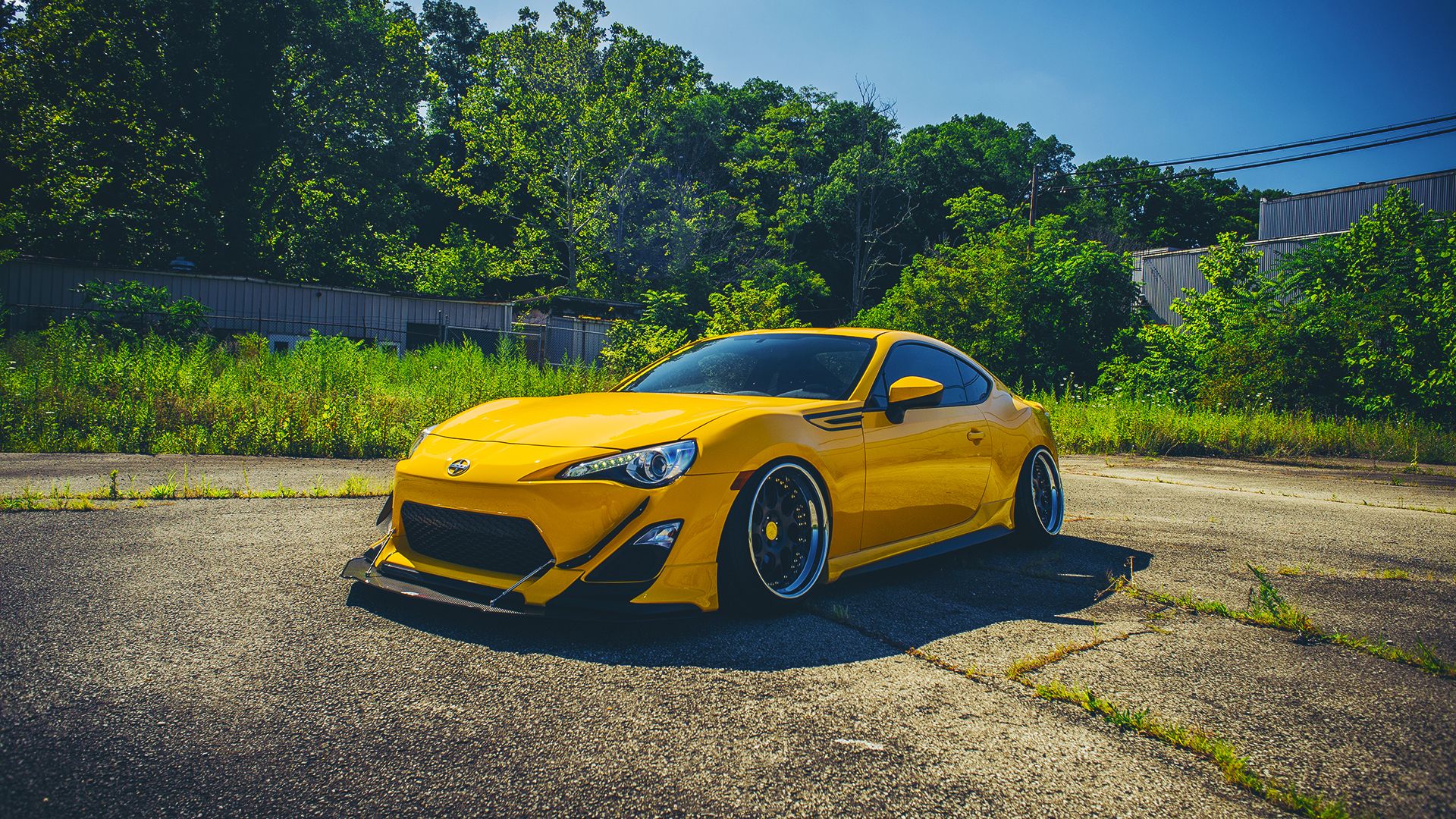 Auto sportiva gialla Scion FR-S, 1920x1080 1080p, Desktop