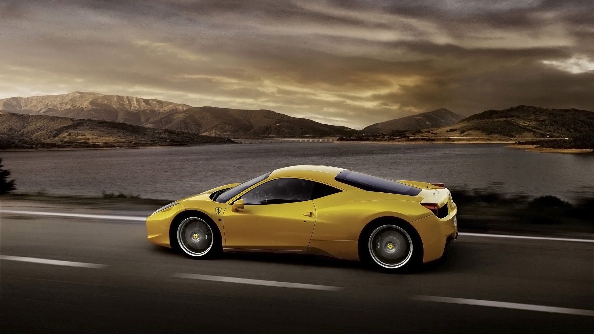 Ferrari 458 Italia gialla, 1920x1080 1080p, Desktop