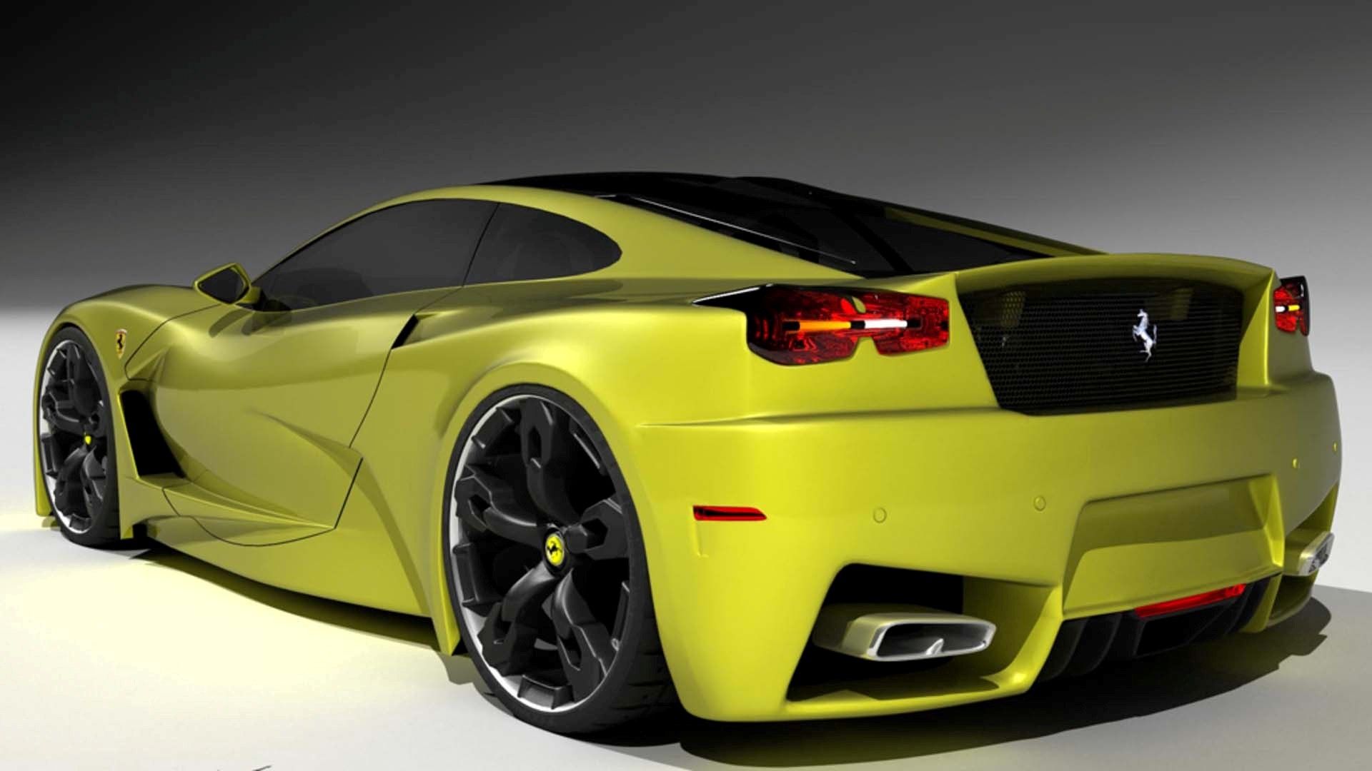 Ferrari concept gialla sportiva, 1920x1080 Full HD, Desktop