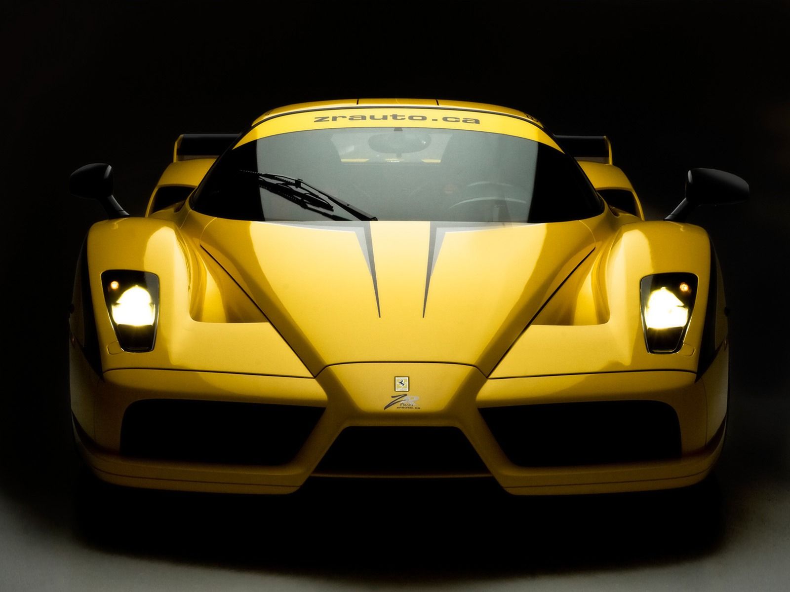 Ferrari Enzo gialla frontale, 1600x1200 HD, Desktop
