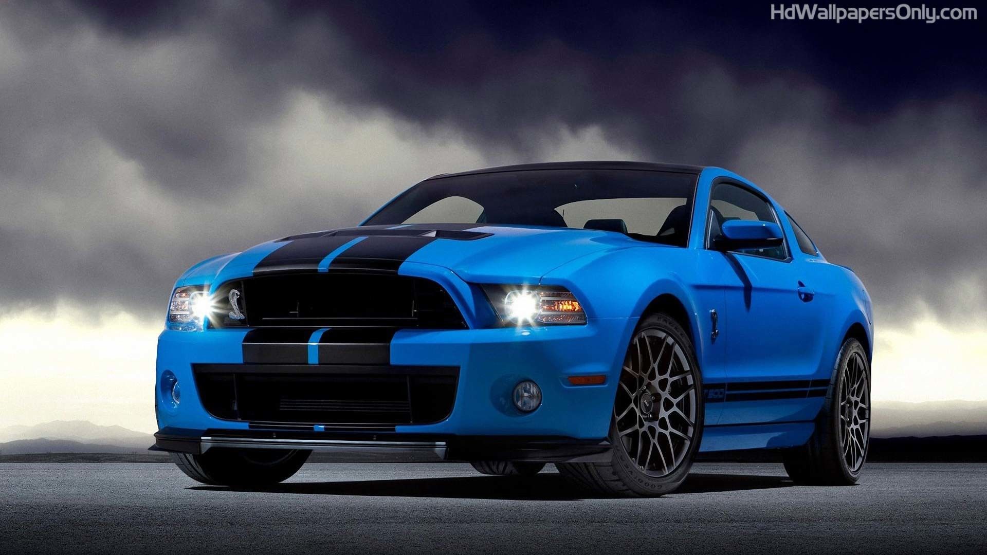 Ford Mustang Shelby blu, muscle car, 1920x1080 1080p, Desktop