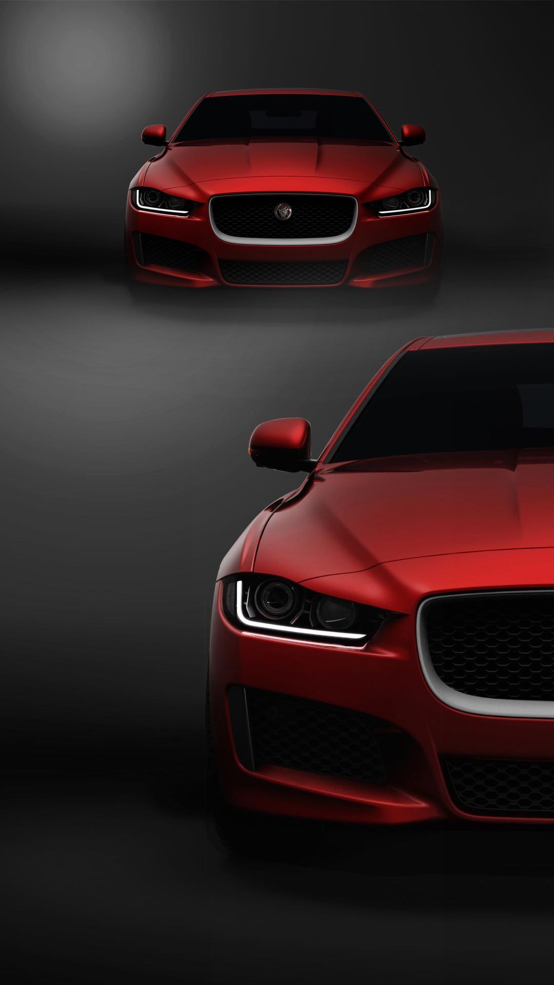 Auto Jaguar rossa sfondo scuro, 1080x1920 Verticale, Telefono