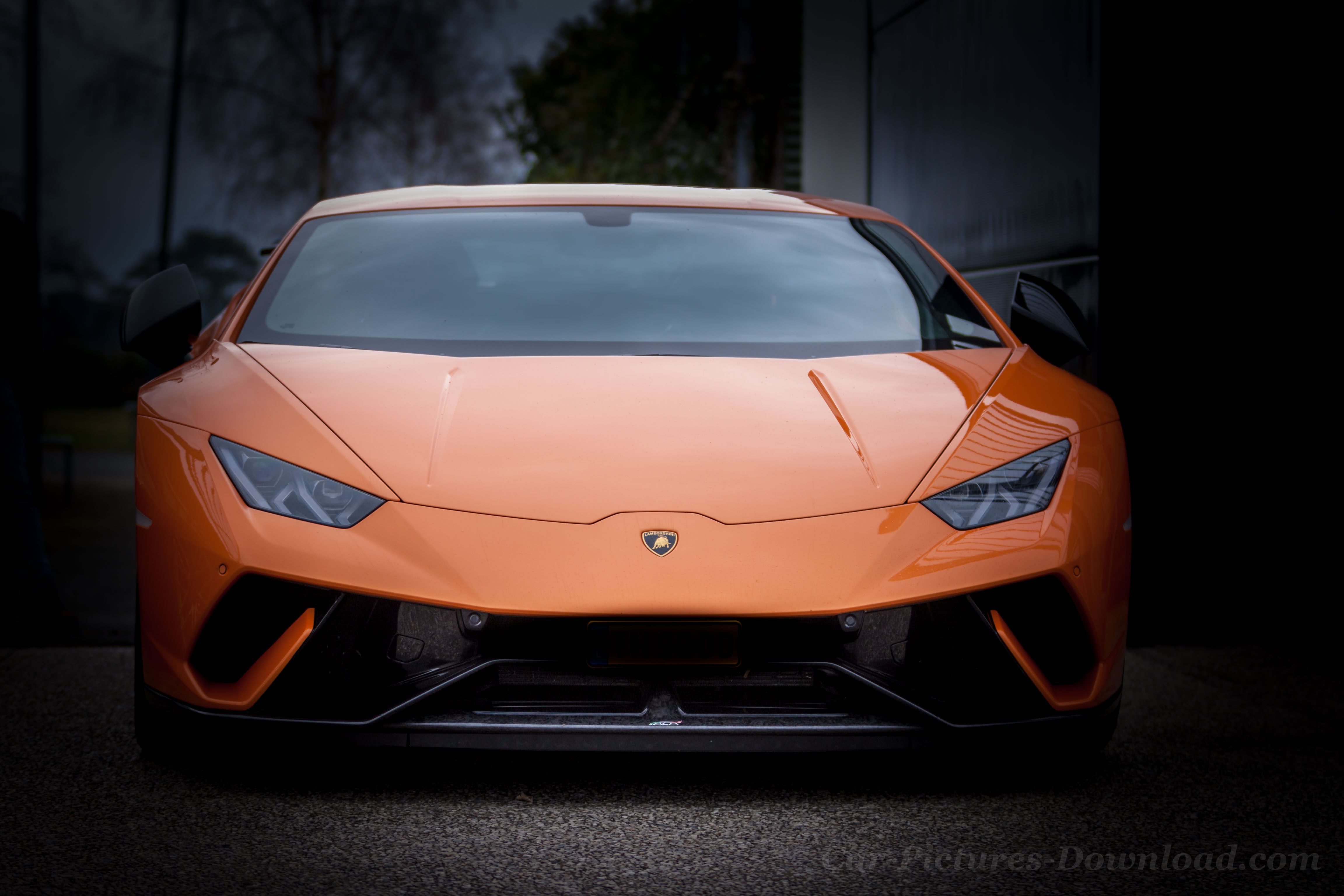 Lamborghini Huracan arancione, Sant'Agata Bolognese, 4608x3072 UHD, PC 4K