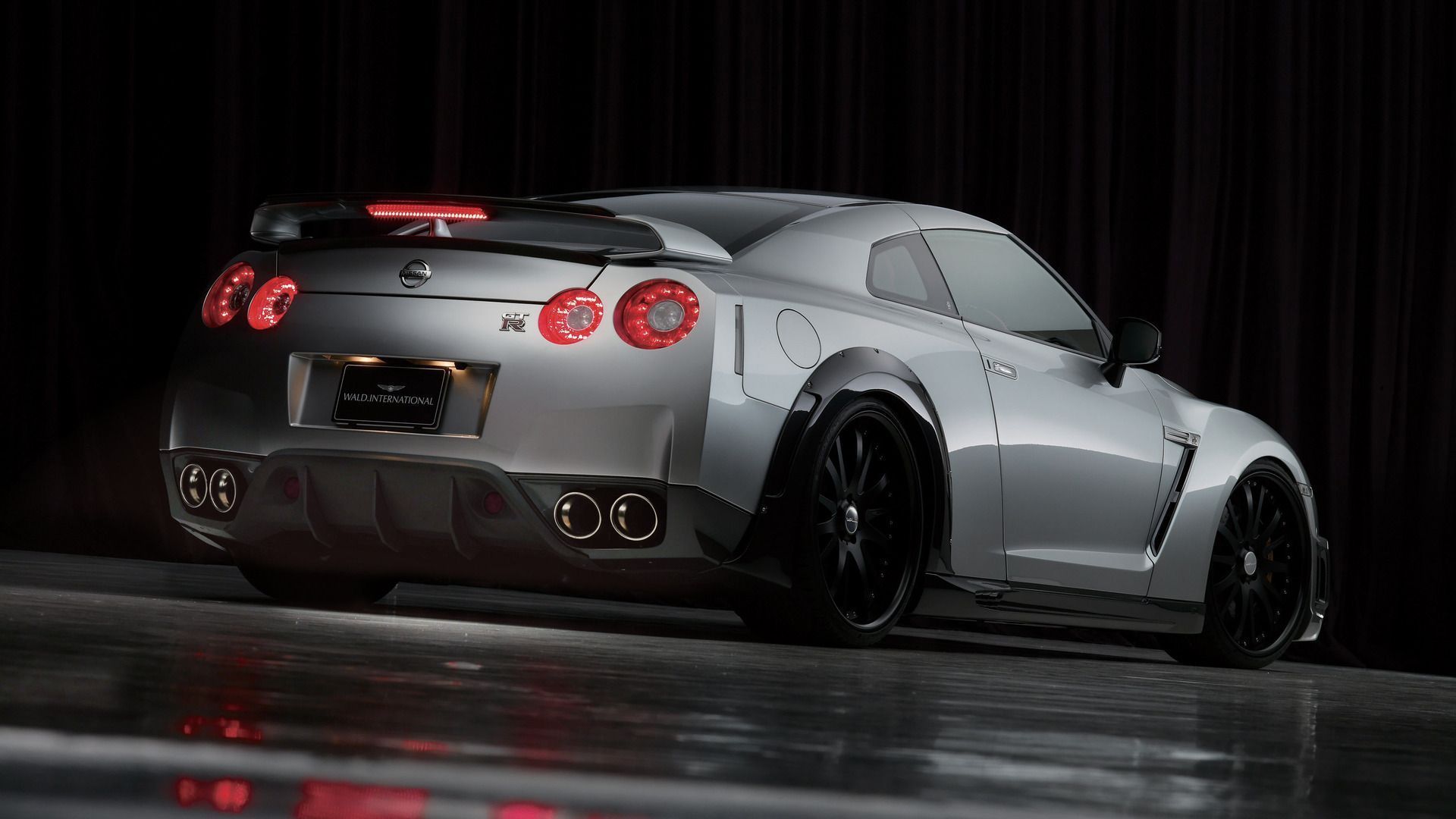 Nissan GT-R grigia studio, 1920x1080 1080p, Desktop