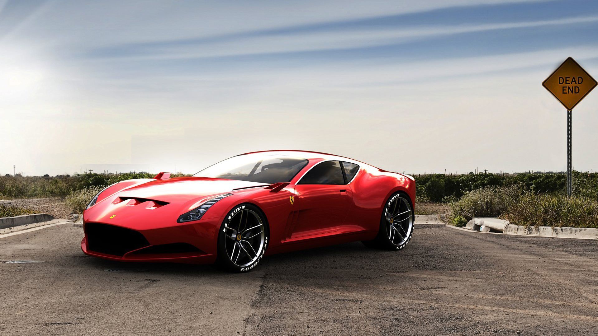 Auto sportiva rossa Ferrari, Maranello, 1920x1080 1080p, PC