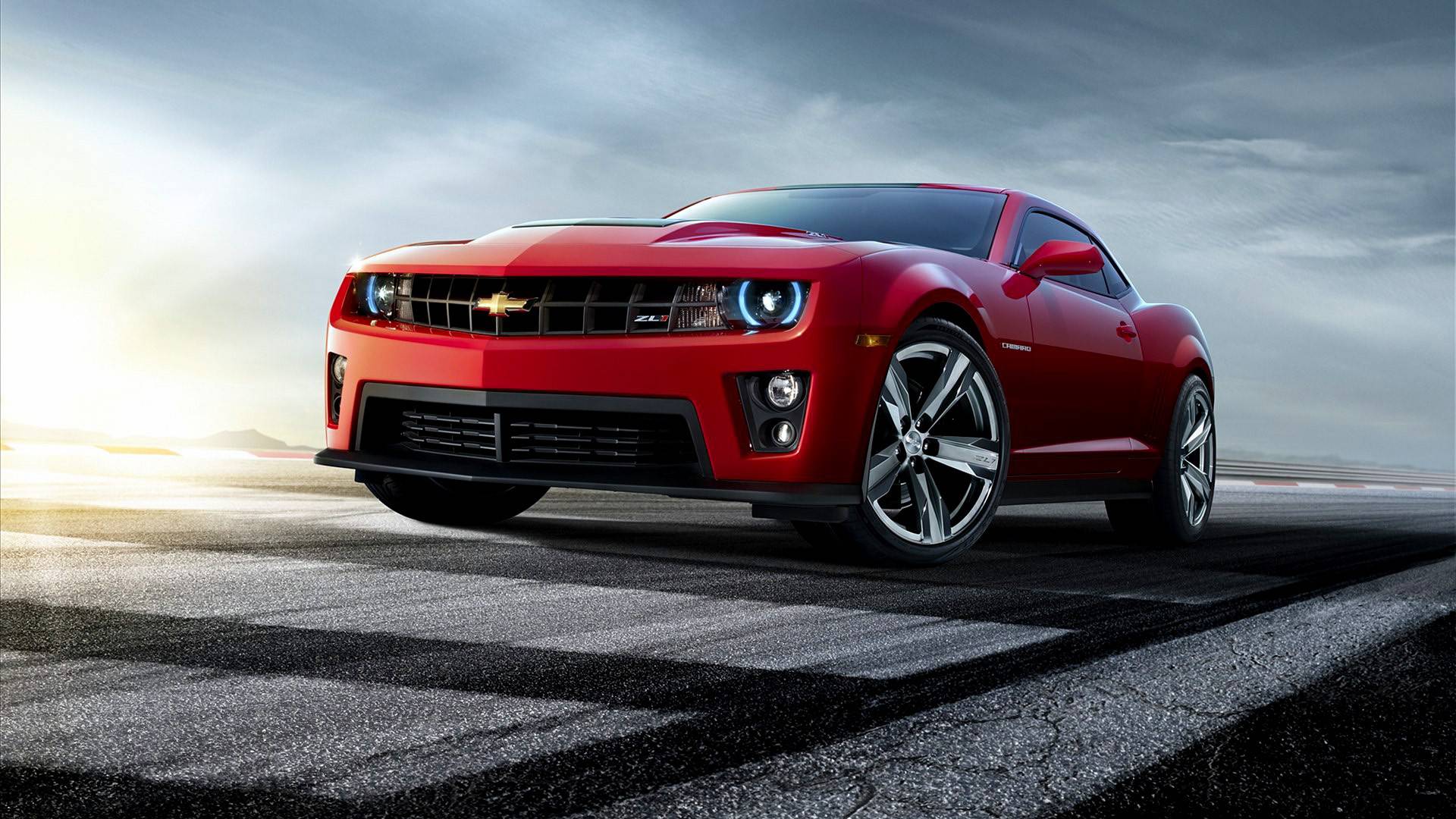 Chevrolet Camaro rossa, V8, 1920x1080 Full HD 1080p, Desktop