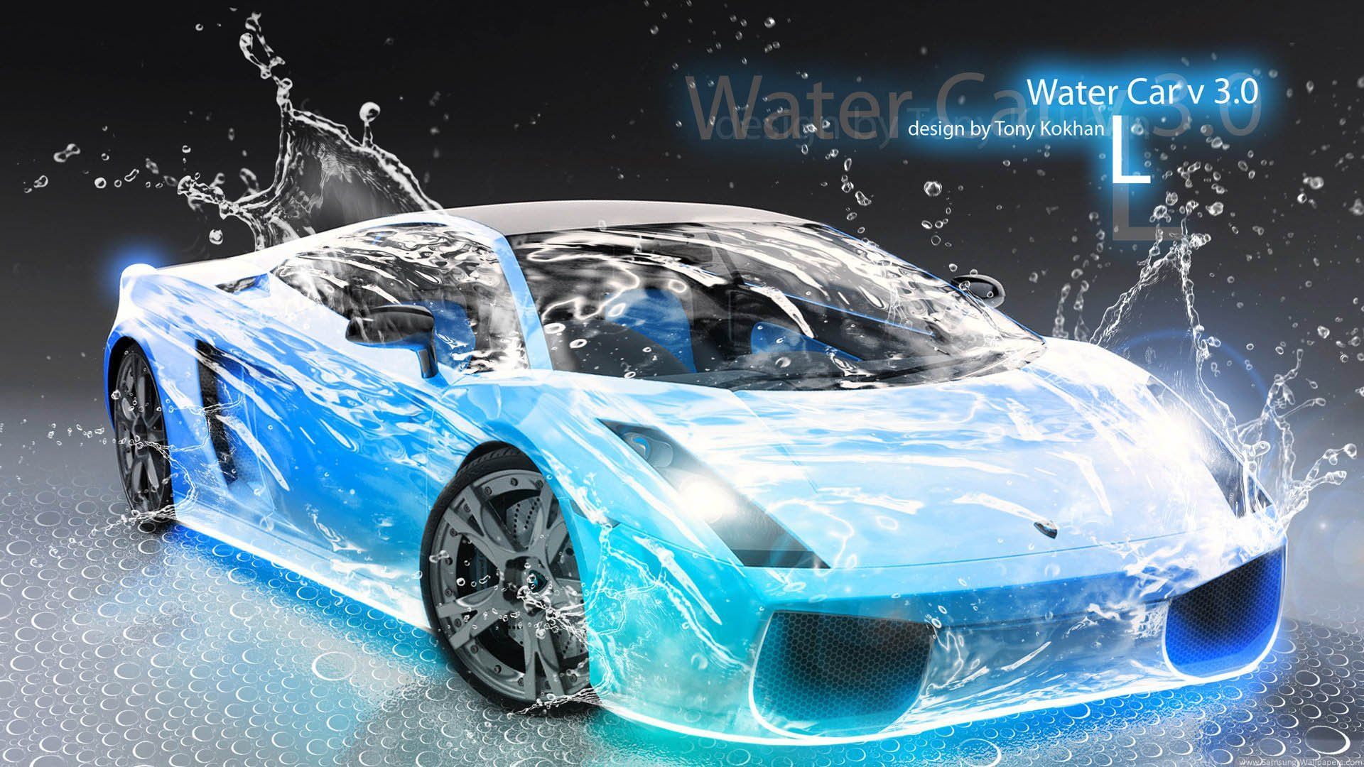 Auto acqua blu arte Lamborghini, 1920x1080 Full HD, Desktop