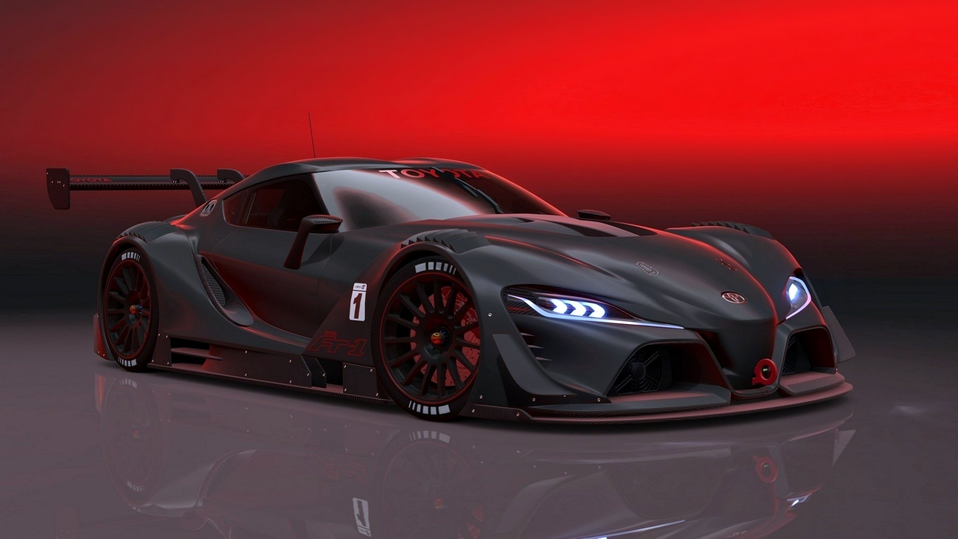 Supercar nera concept sportiva, 3840x2160 UHD, PC 4K