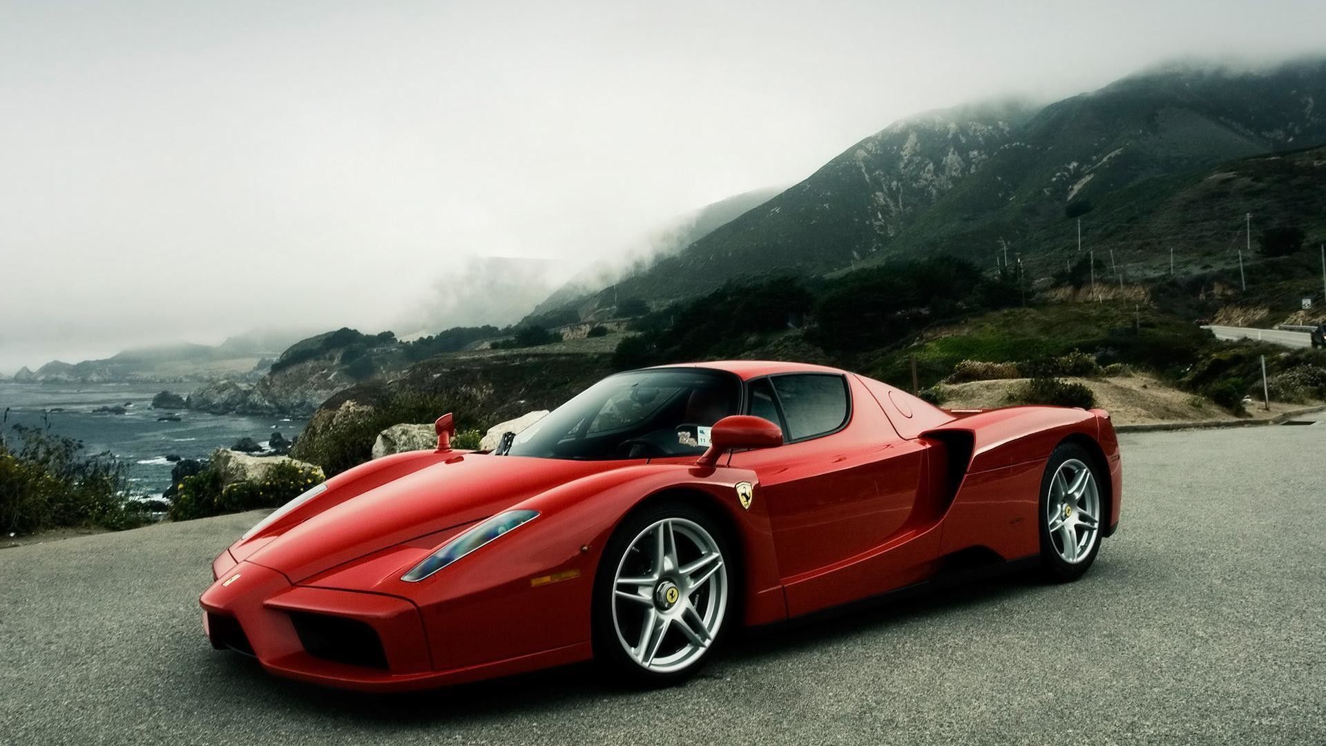 Ferrari Enzo rossa strada montagna, Maranello, 1920x1080 Full HD, PC