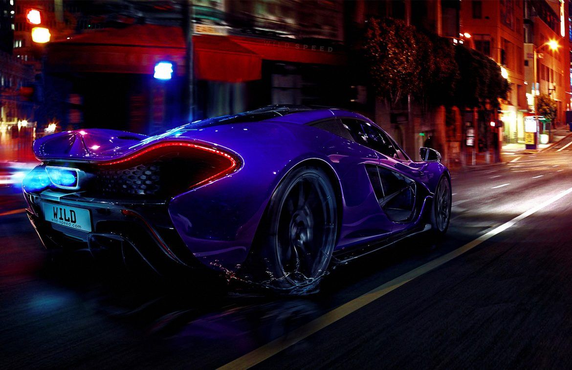 McLaren P1 viola notturna, 1170x757 HD, Laptop