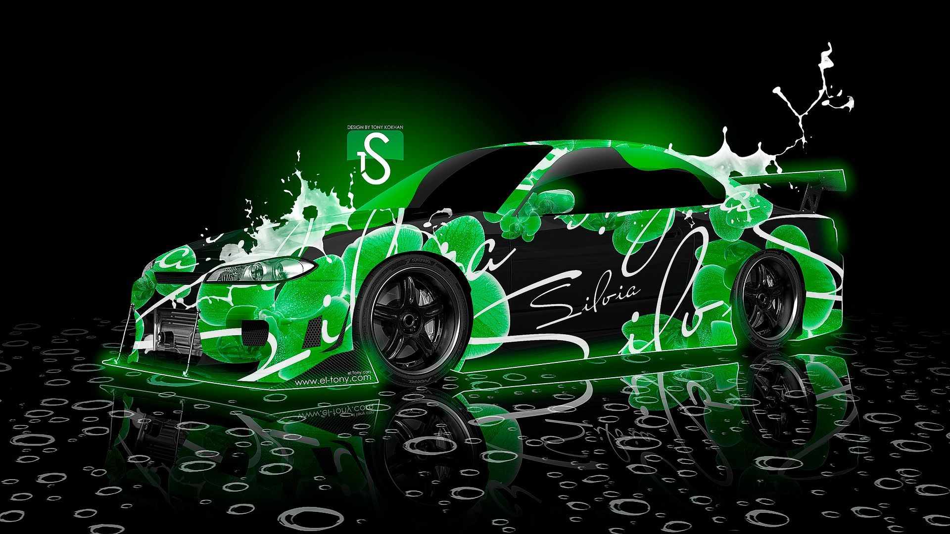 Auto sportiva verde neon, 1920x1080 1080p, Laptop