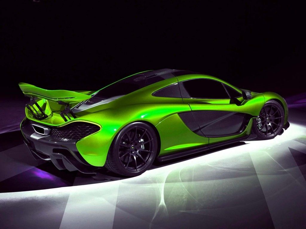 McLaren P1 verde neon, supercar britannica, 1024x768 HD, PC