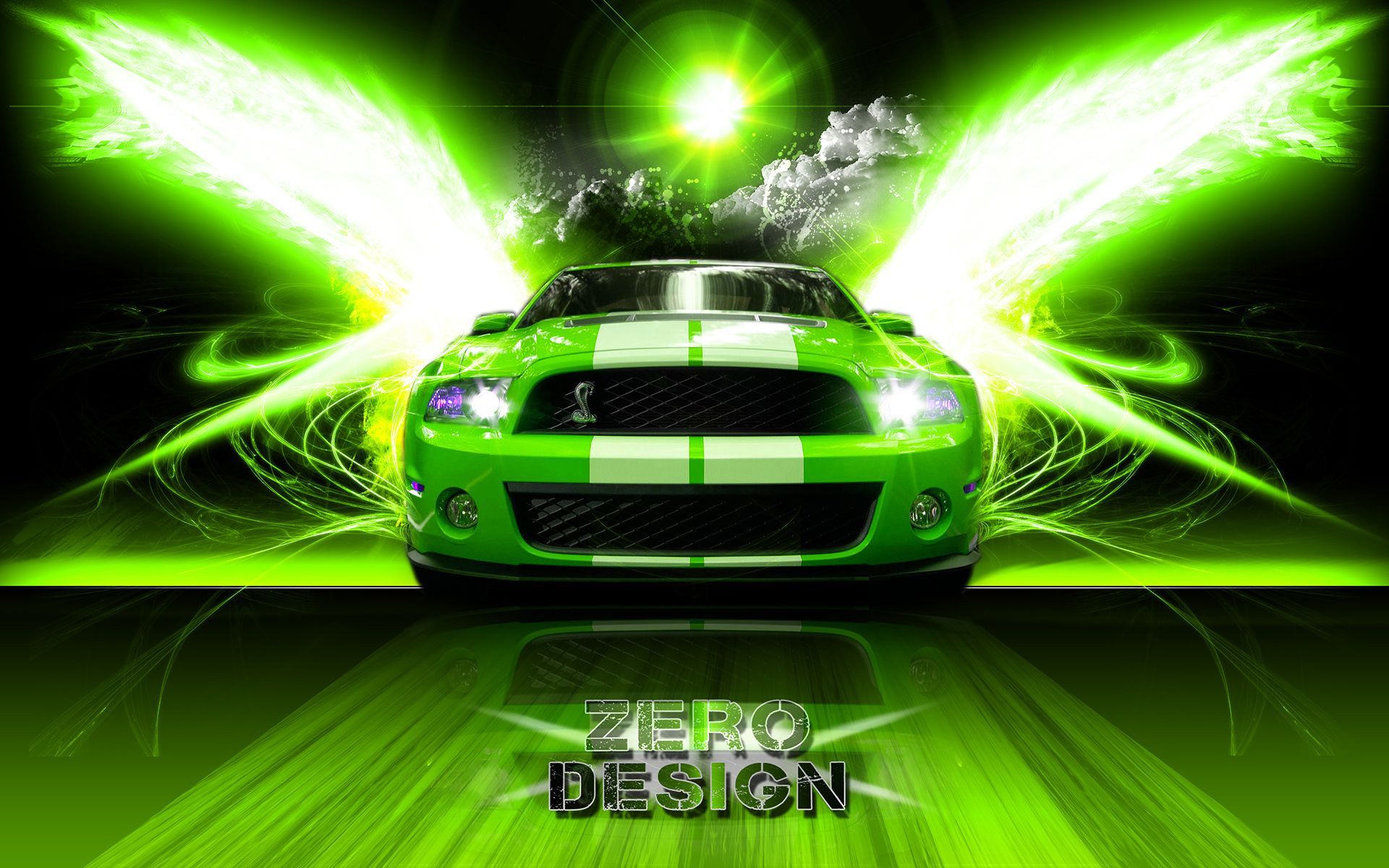 Auto sportiva verde neon, 1024x819 HD, Laptop