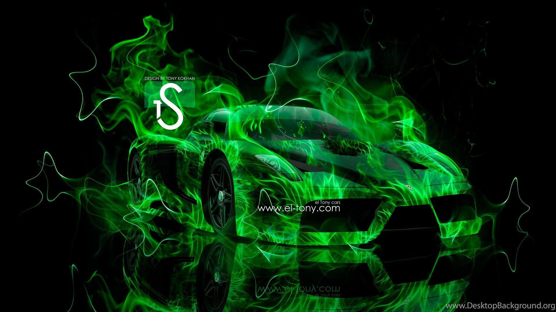Auto sportiva neon verde, 1920x1080 1080p, Desktop