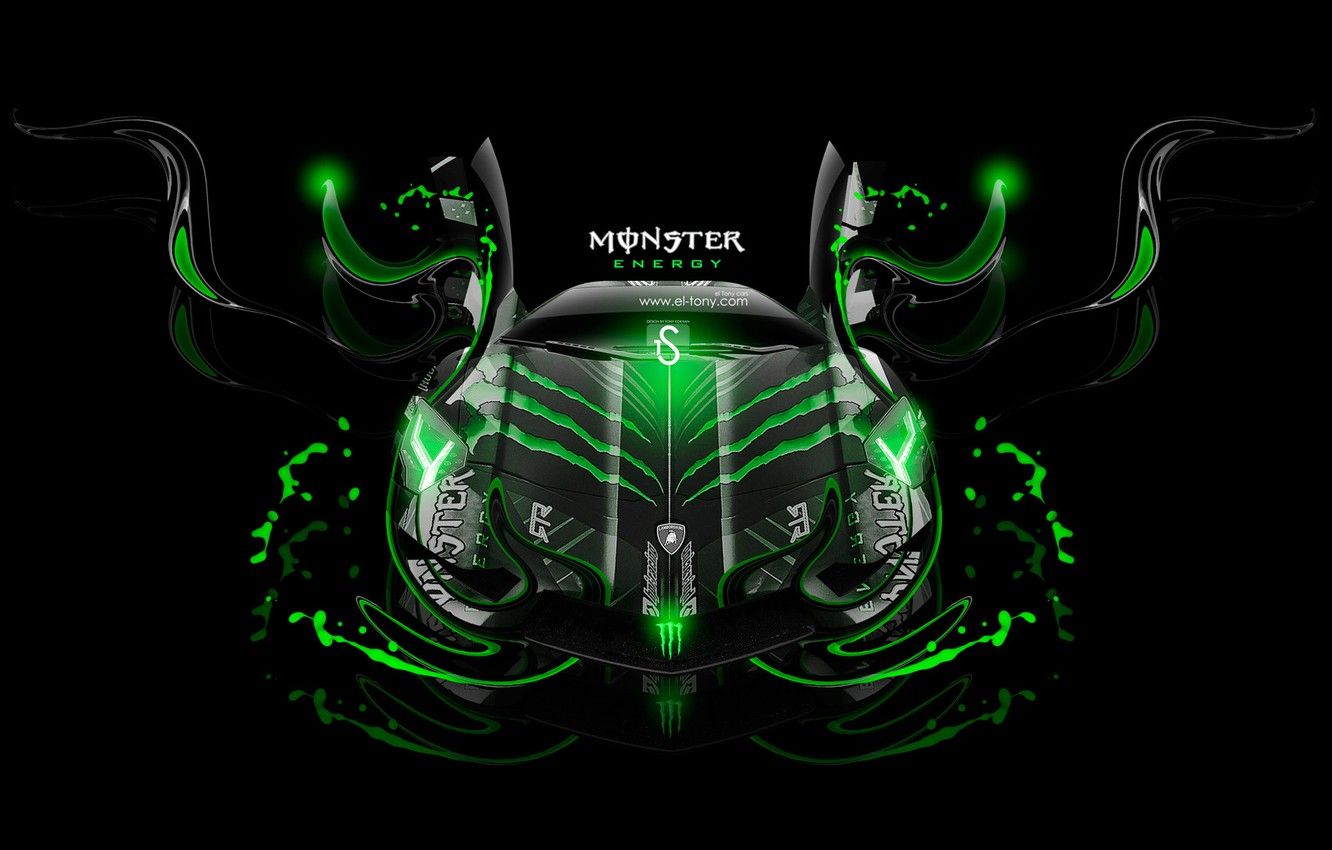 Auto astratta verde neon, 1332x850 HD, Notebook Gaming