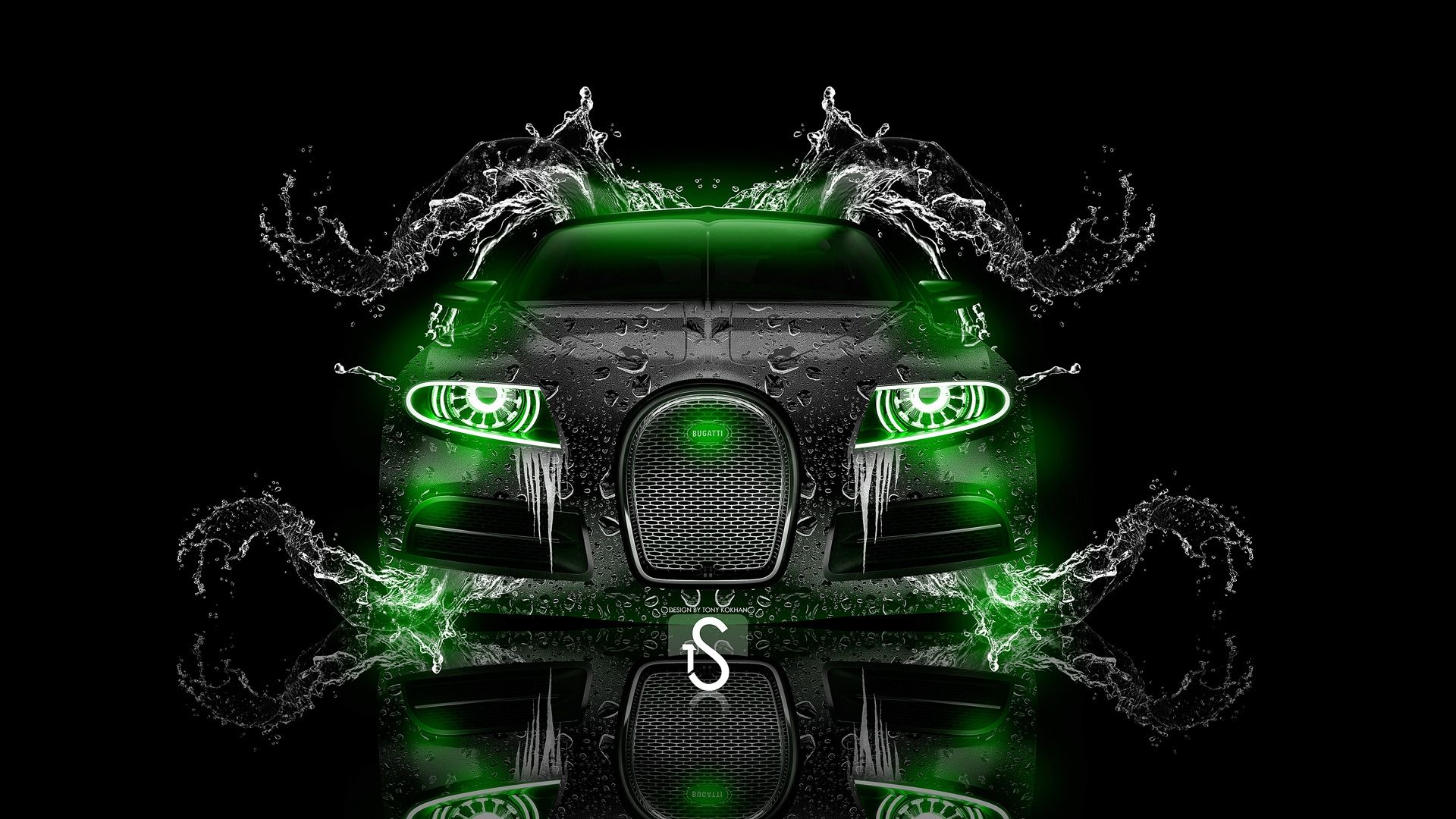 di Auto Verde Neon, 2560x1440 QHD, Monitor Gaming
