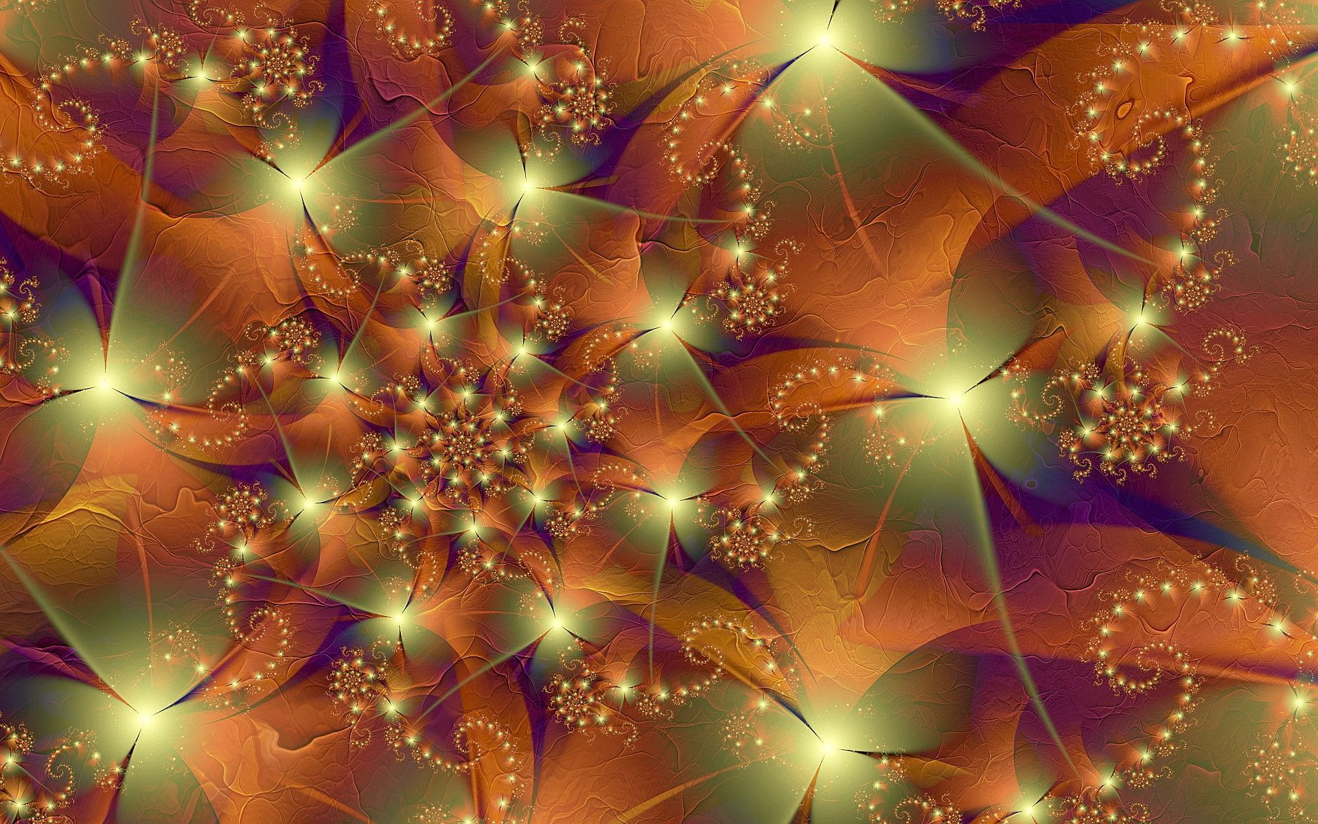 Frattale spirale arancione autunnale, 1920x1200 Full HD+, PC Desktop