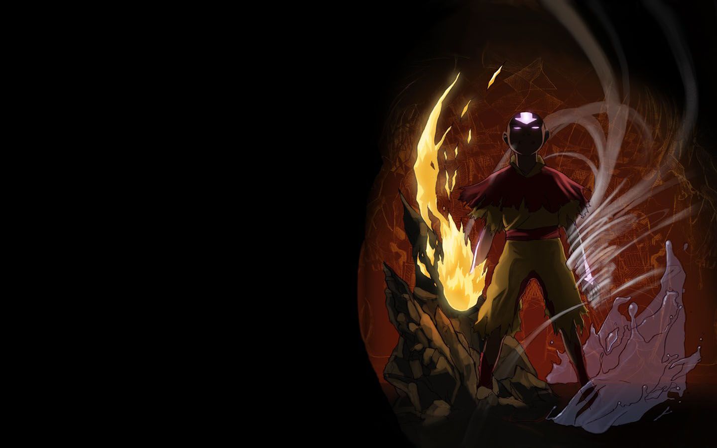 Aang dominatore fuoco Avatar, 1440x900 HD, Desktop