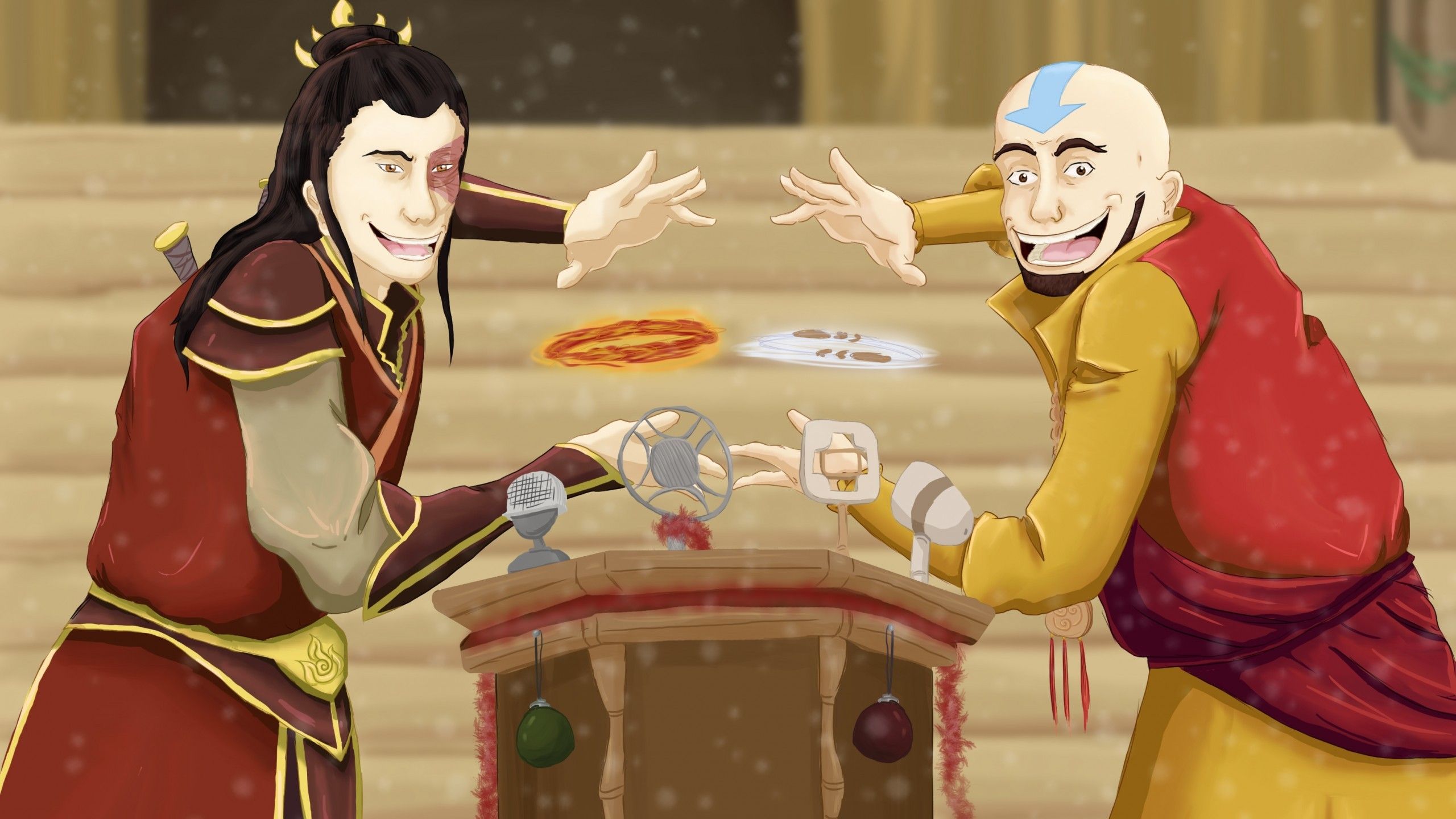 Aang e Zuko, Avatar, 2560x1440 2K QHD, PC