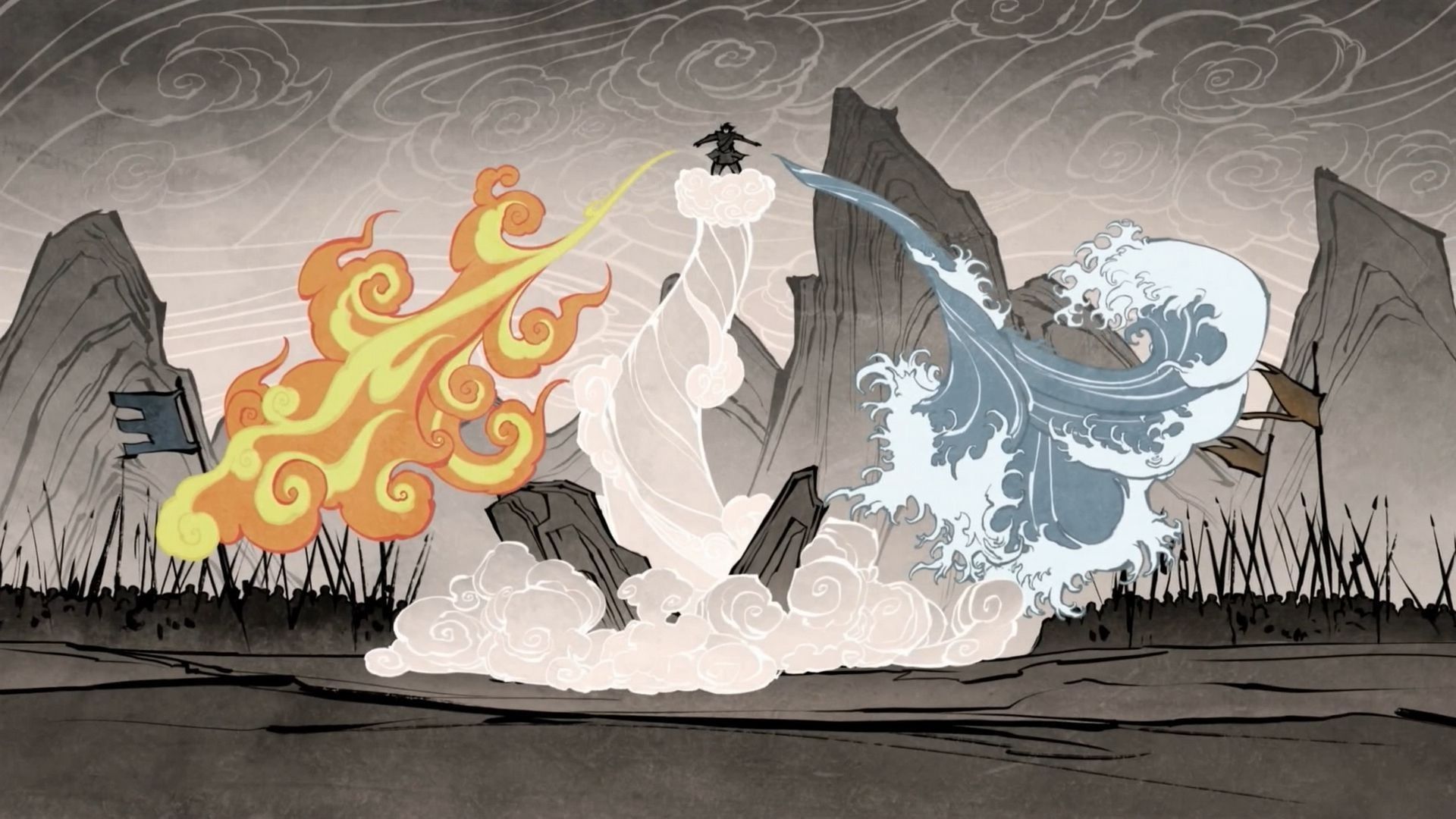 Aang dominatore quattro elementi, 1920x1080 Full HD, Desktop
