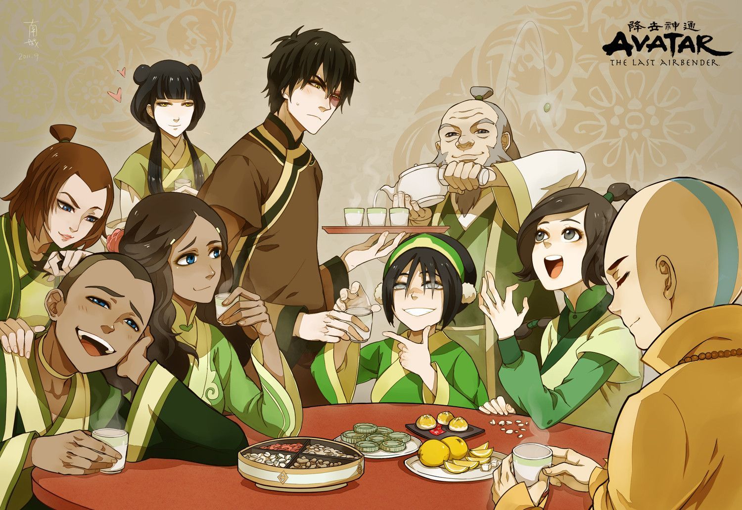 Personaggi Avatar attorno a un tavolo, 1500x1032 HD, Desktop