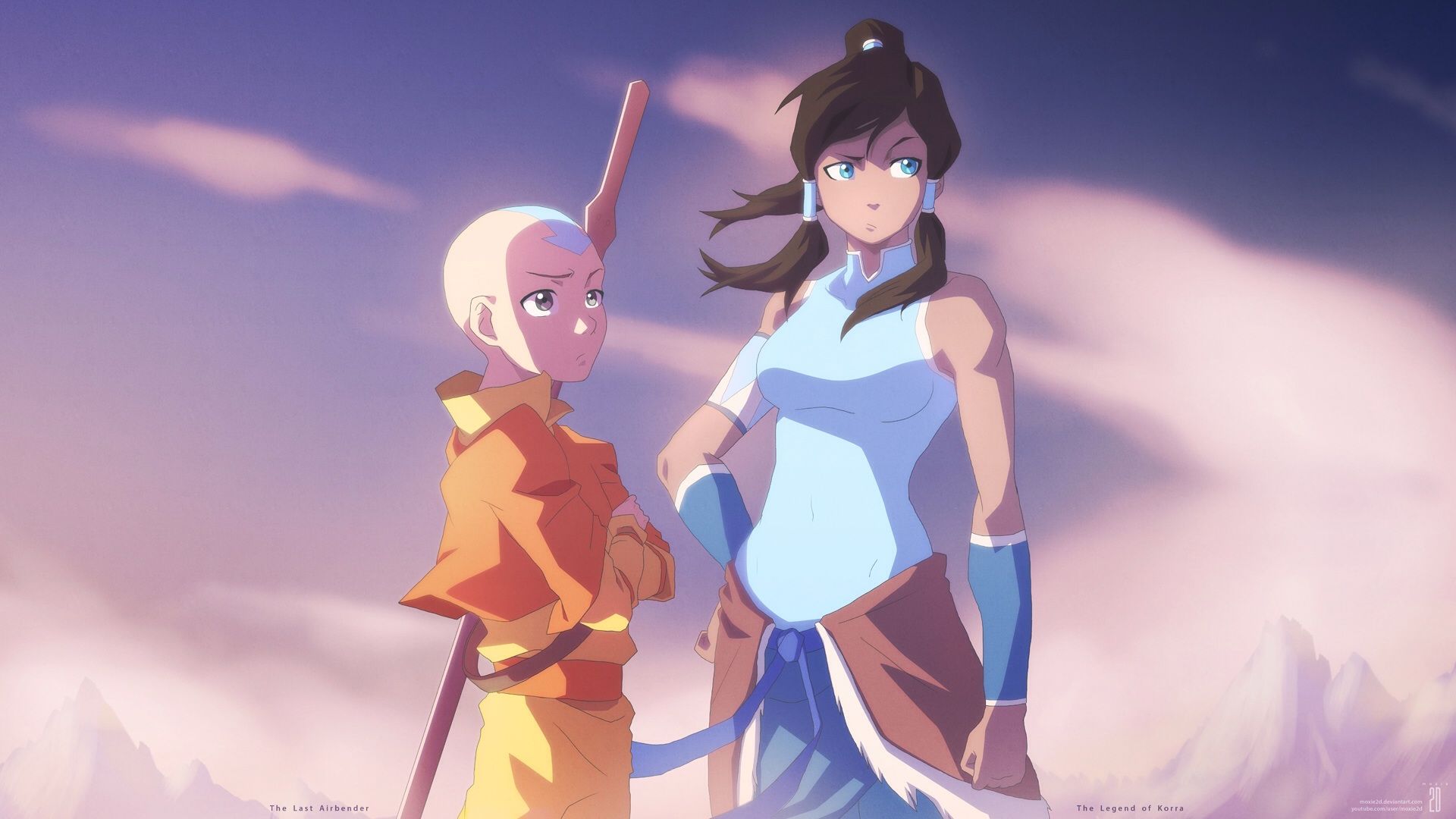 Aang e Katara, Avatar, 1920x1200 Full HD+, PC Desktop