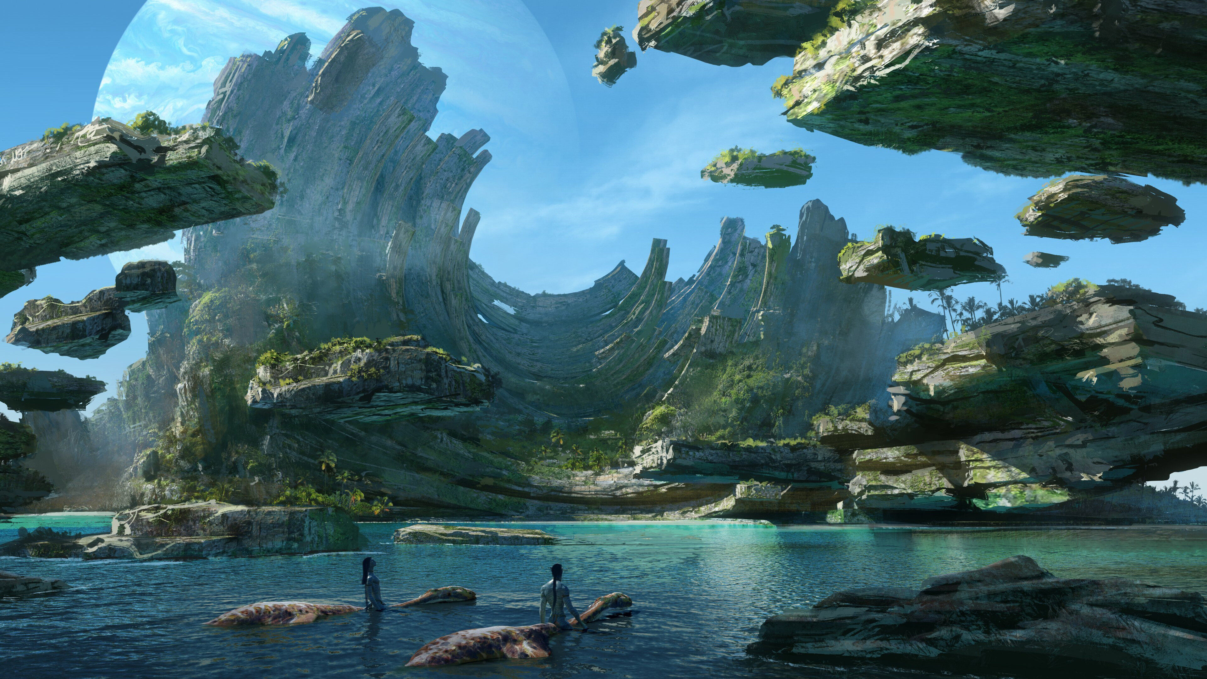 Avatar isole fluttuanti paesaggio, 3840x2160 4K, Desktop 4K