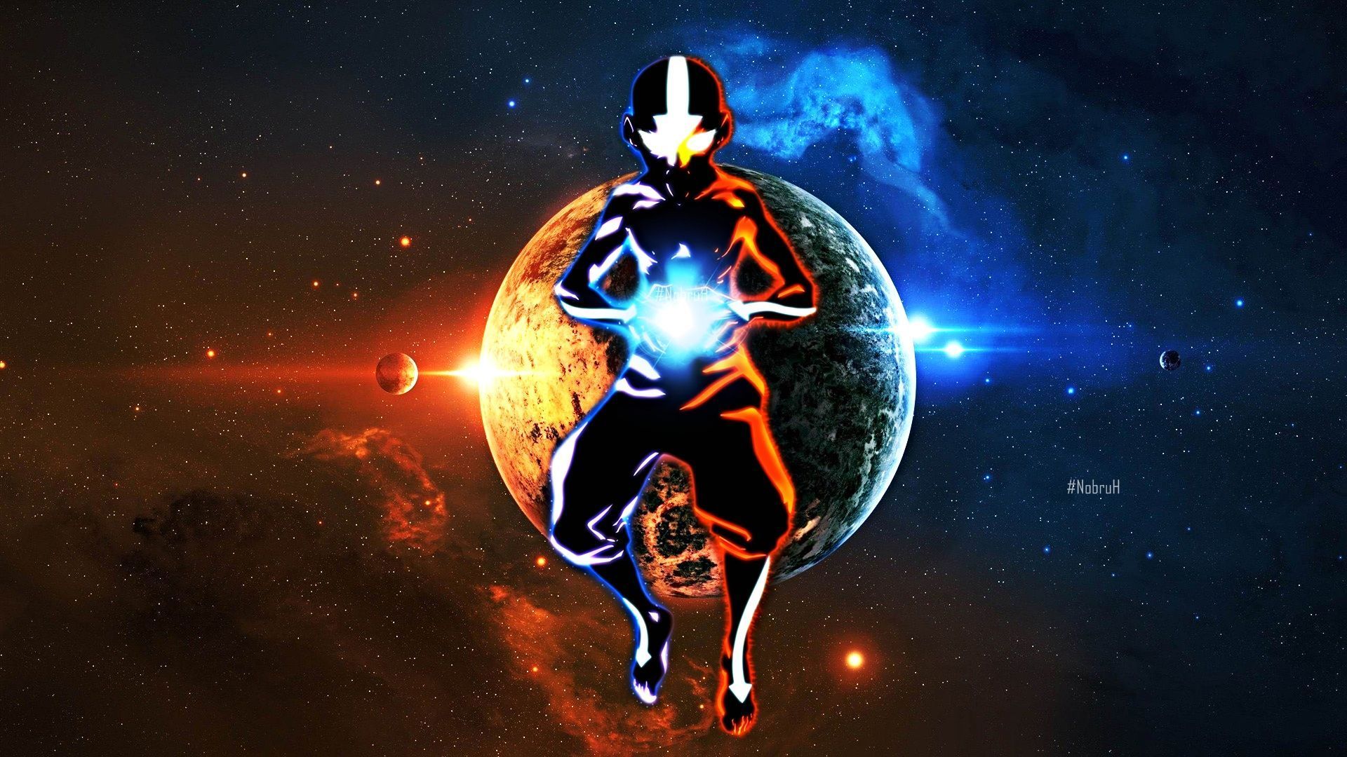 Aang stato avatar, spazio, 1920x1080 Full HD, PC Desktop