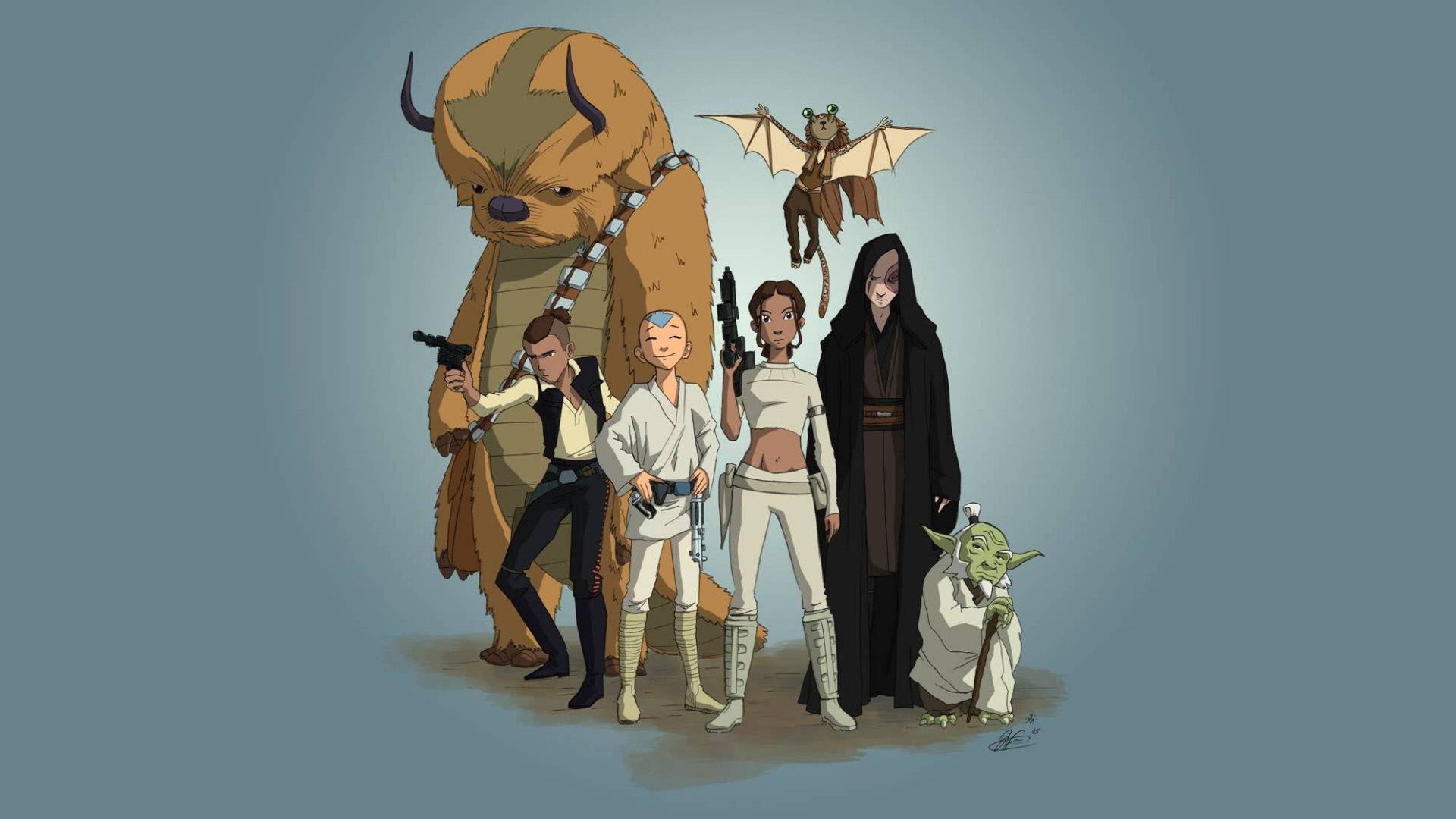 Star Wars personaggi stile Avatar, 1920x1080 Full HD 1080p, PC Desktop
