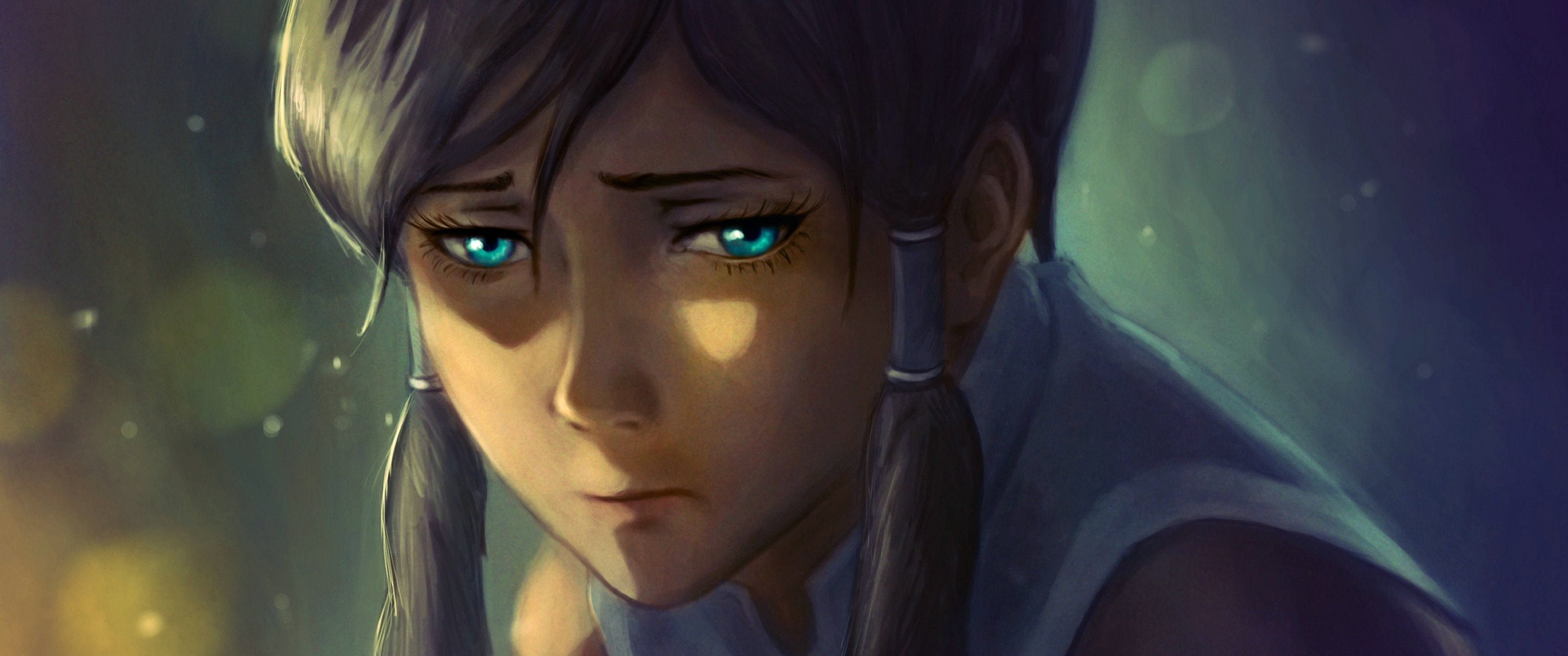 Katara Avatar occhi azzurri, 3440x1440 Ultrawide, Dual Monitor