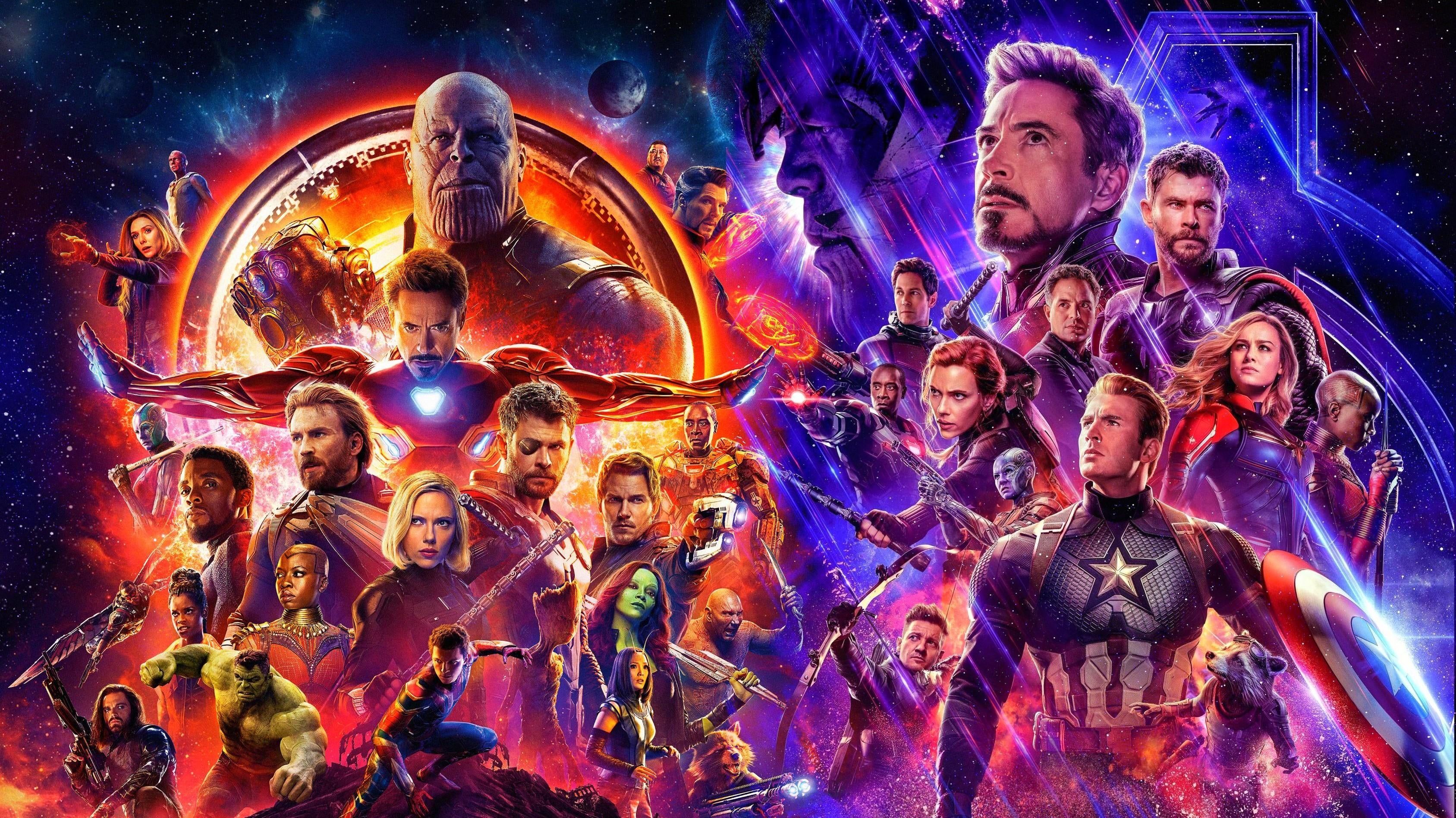 Avengers Endgame poster personaggi, Marvel, 3375x1898 2K+, Desktop