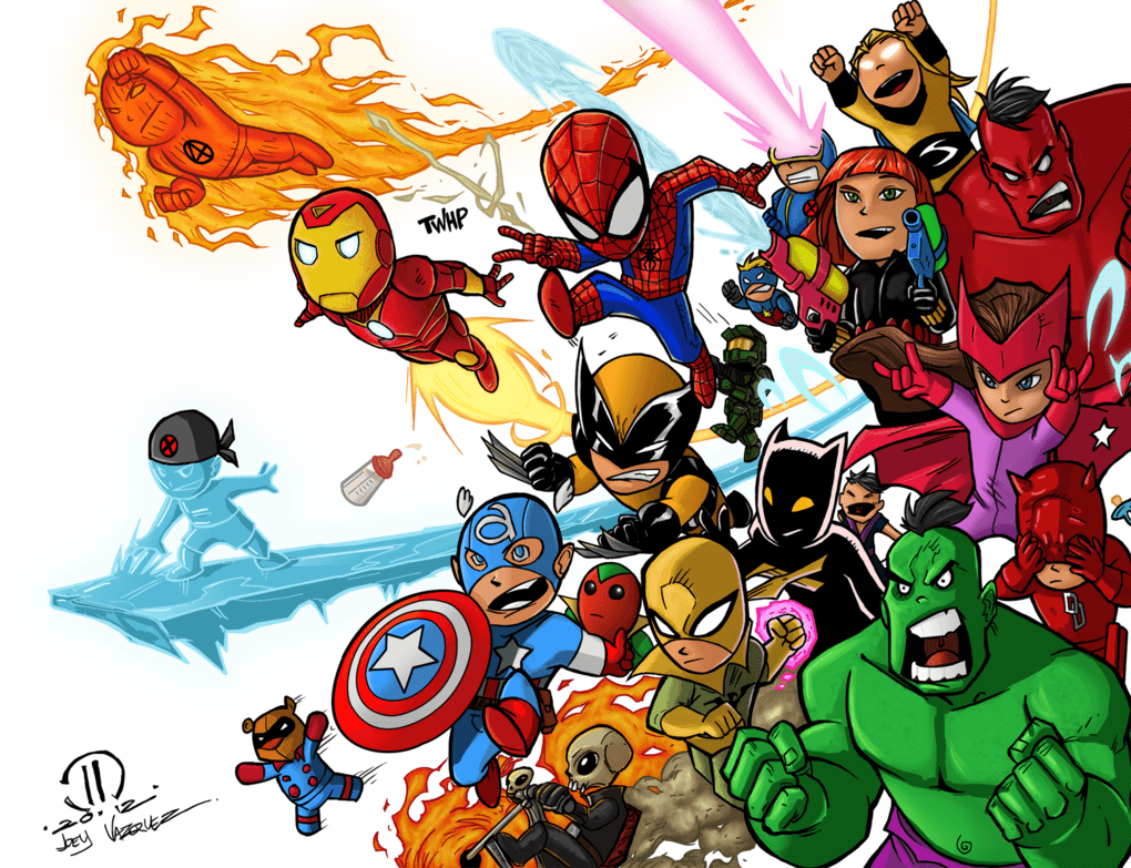 Avengers versione bambini cartoon, 1020x783 HD, PC Desktop