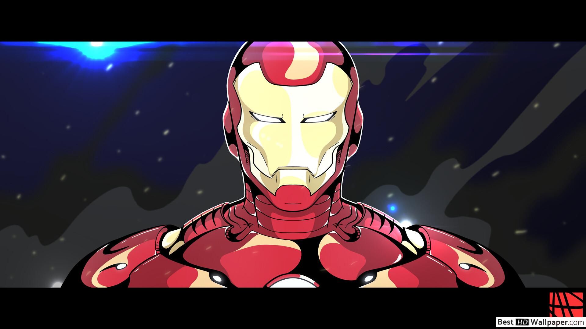 Iron Man animato spazio, 1920x1080 Full HD, PC Desktop
